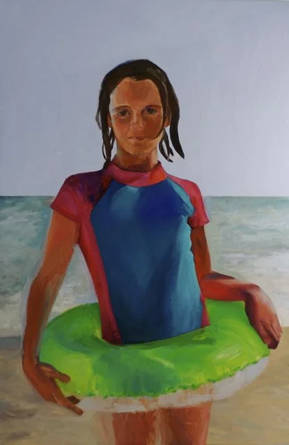 girl with innertube