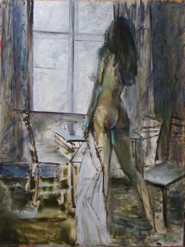 woman near window