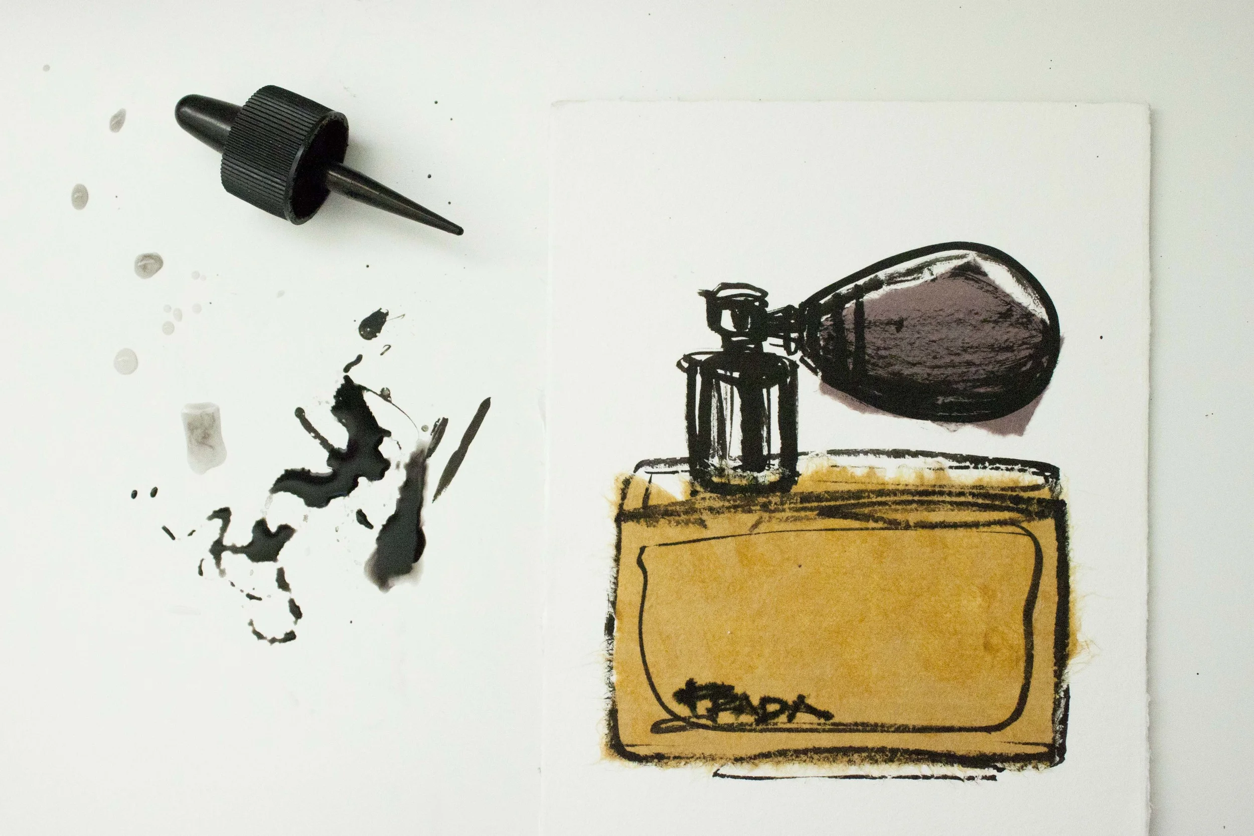 Prada Perfume illustrated by Victoria-Riza