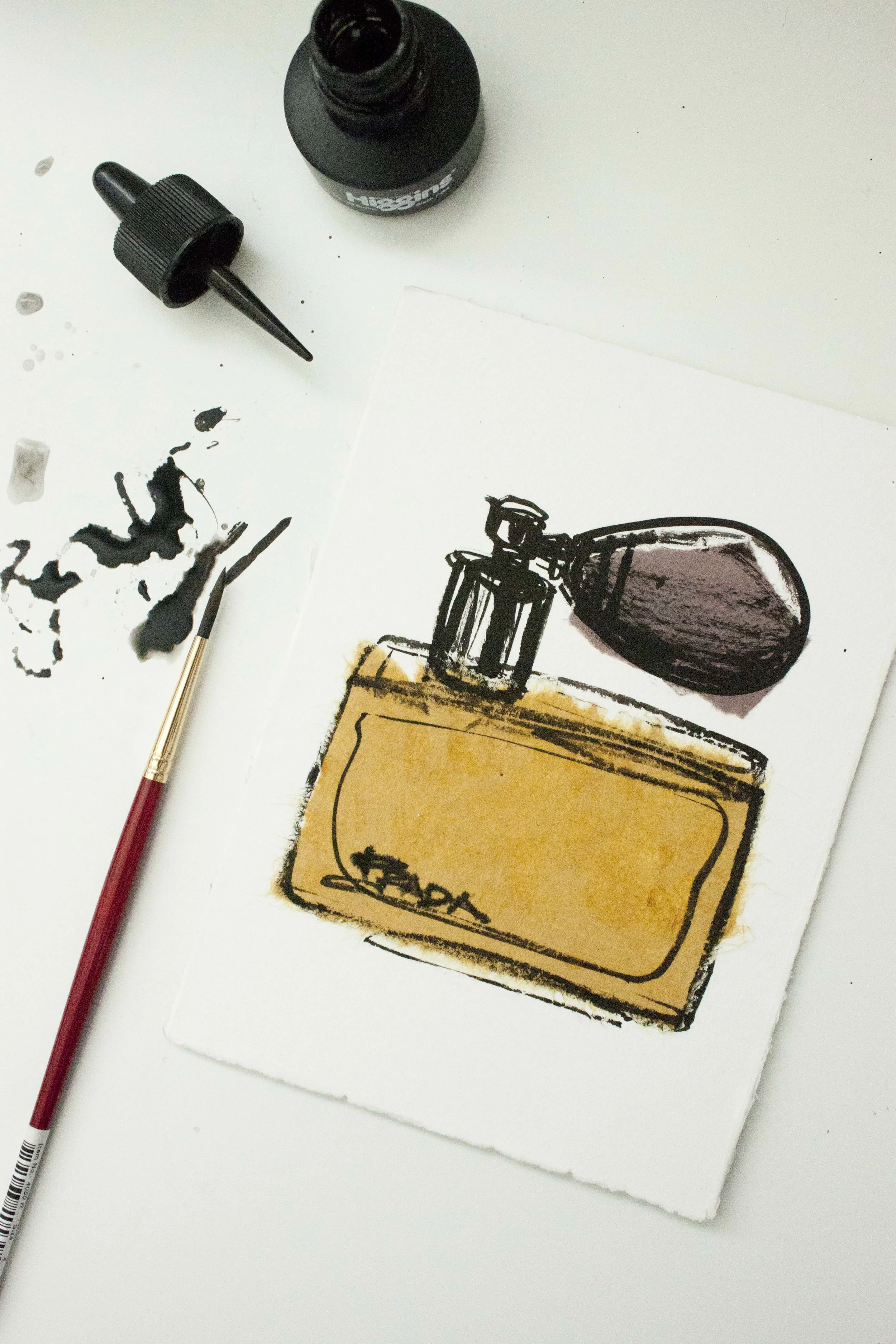 Prada Perfume illustrated by Victoria-Riza