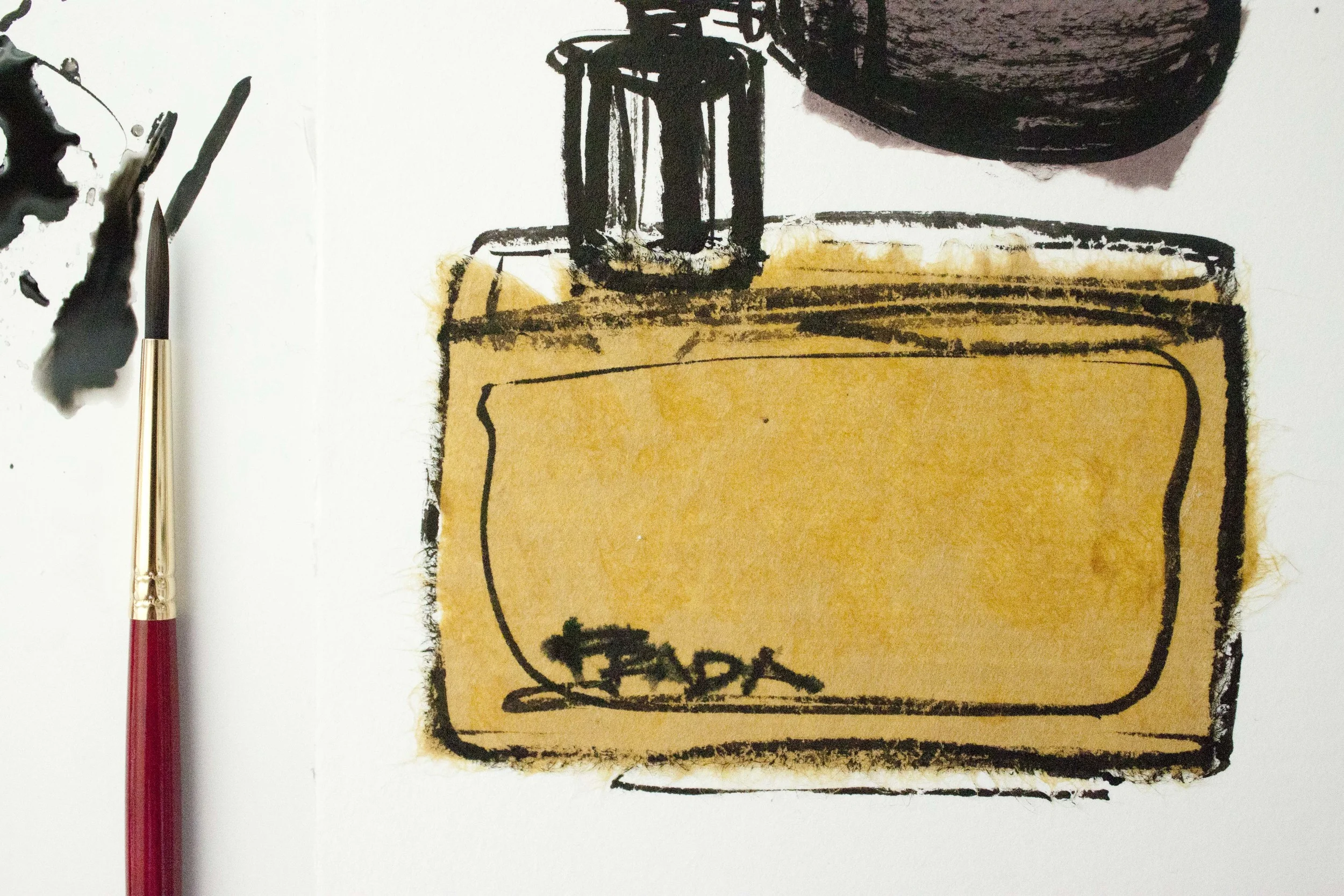 Prada Perfume illustrated by Victoria-Riza