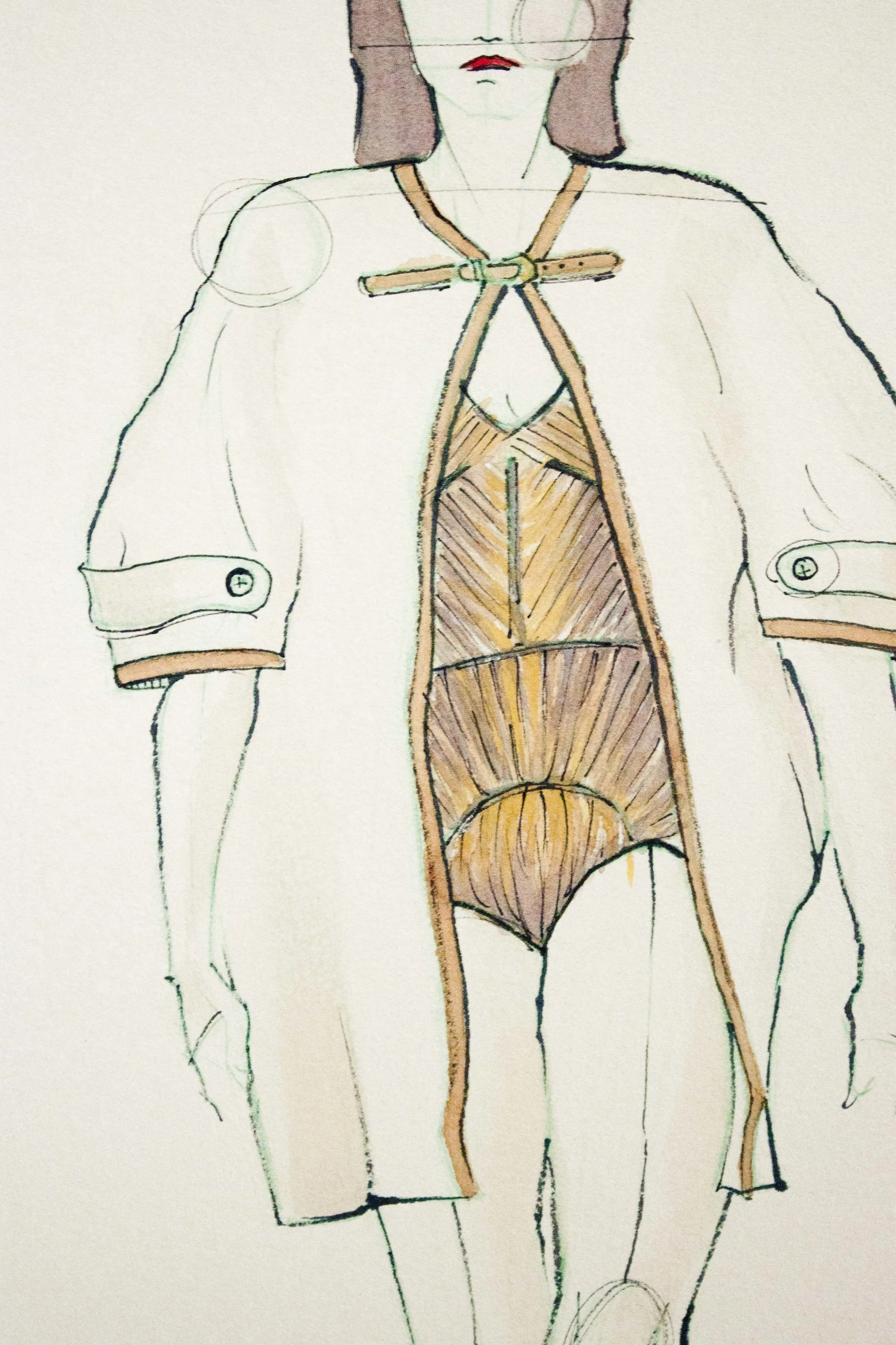 Burberry Spring 2012 illustrated by Victoria-Riza