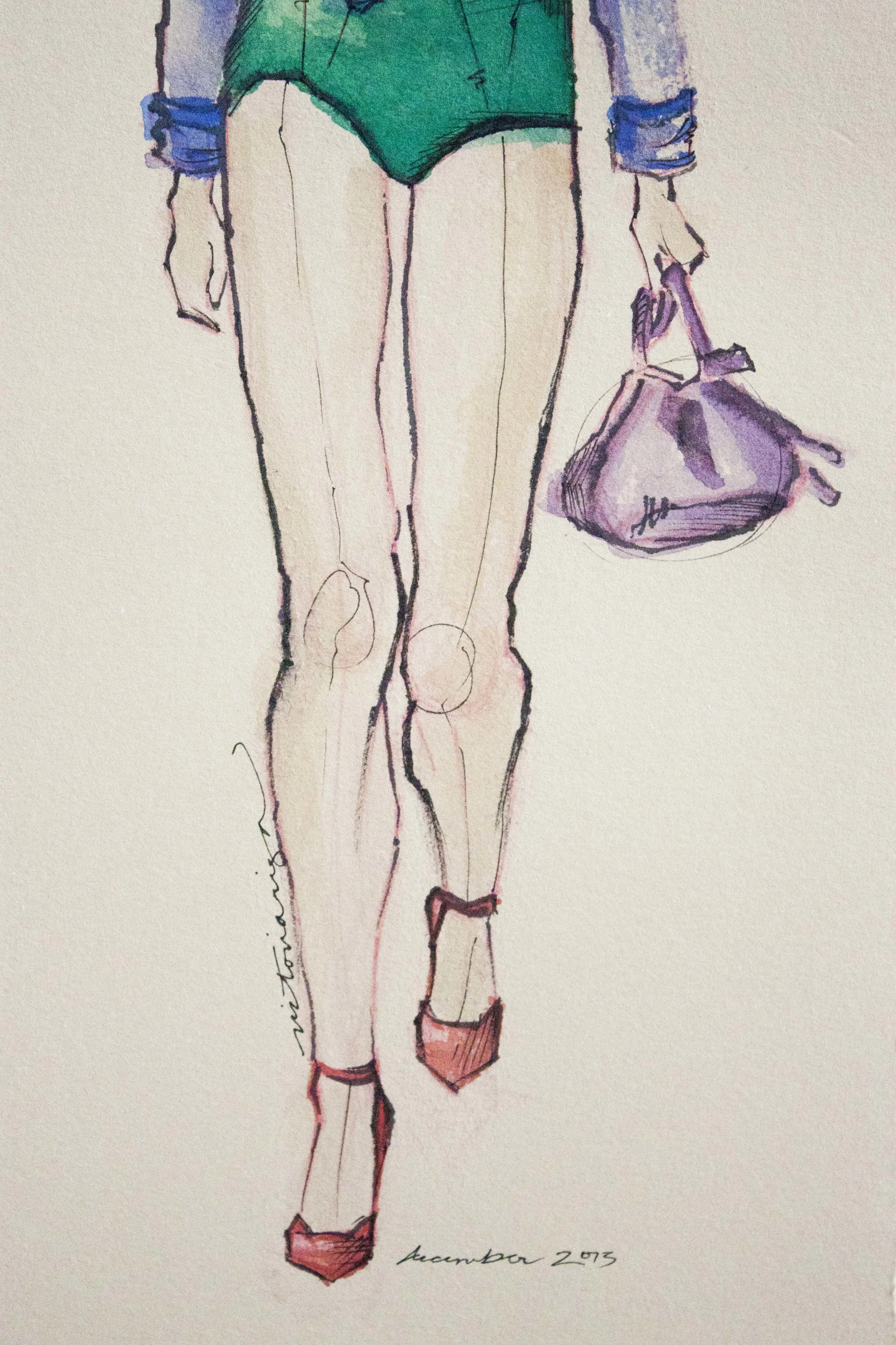 Burberry Spring 2012 illustrated by Victoria-Riza