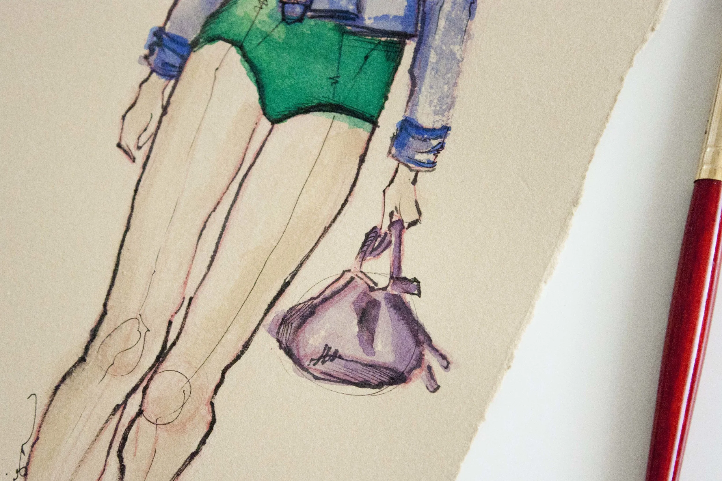 Burberry Spring 2012 illustrated by Victoria-Riza