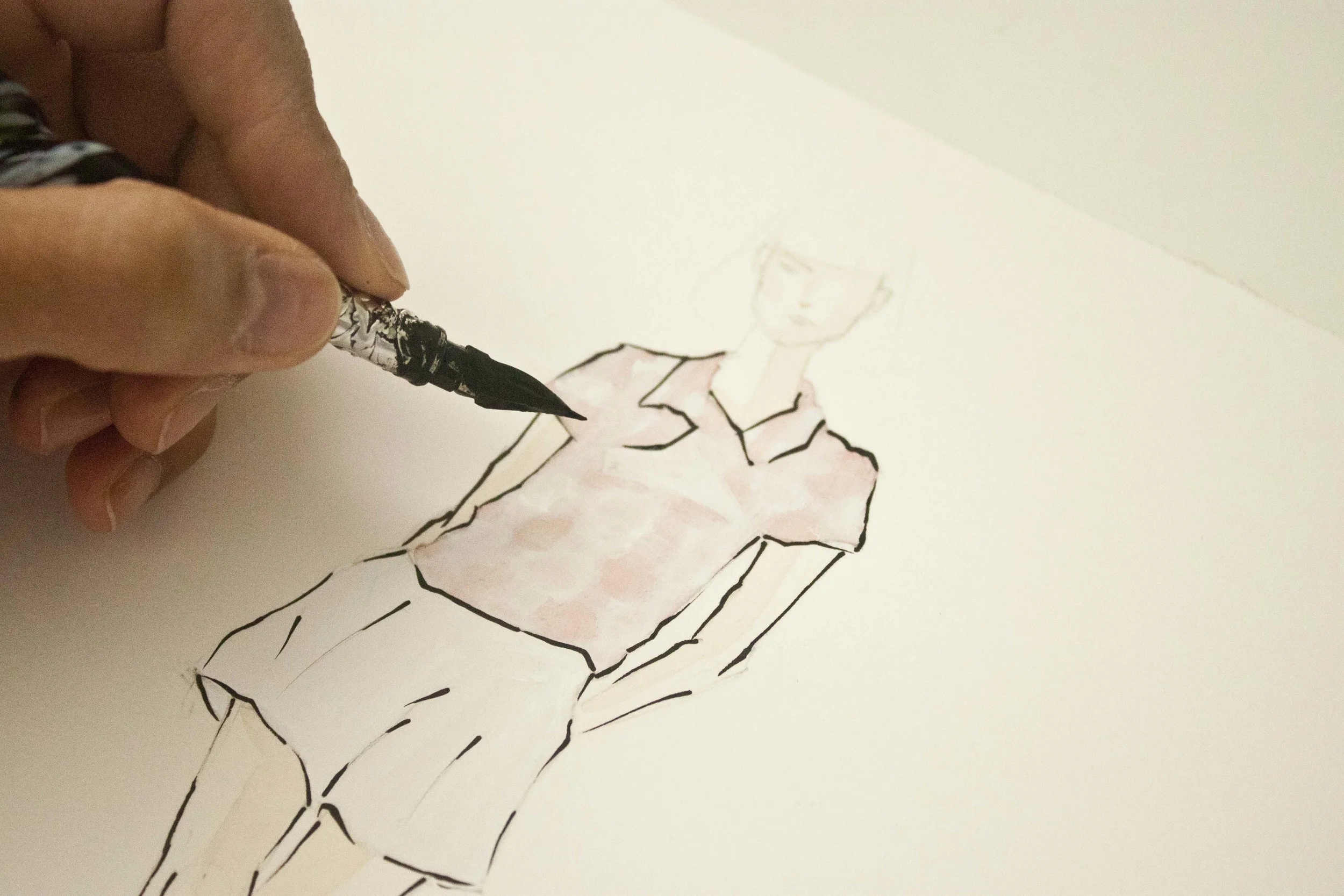 Oscar de la Renta's Spring 2015 illustrated by Victoria-Riza