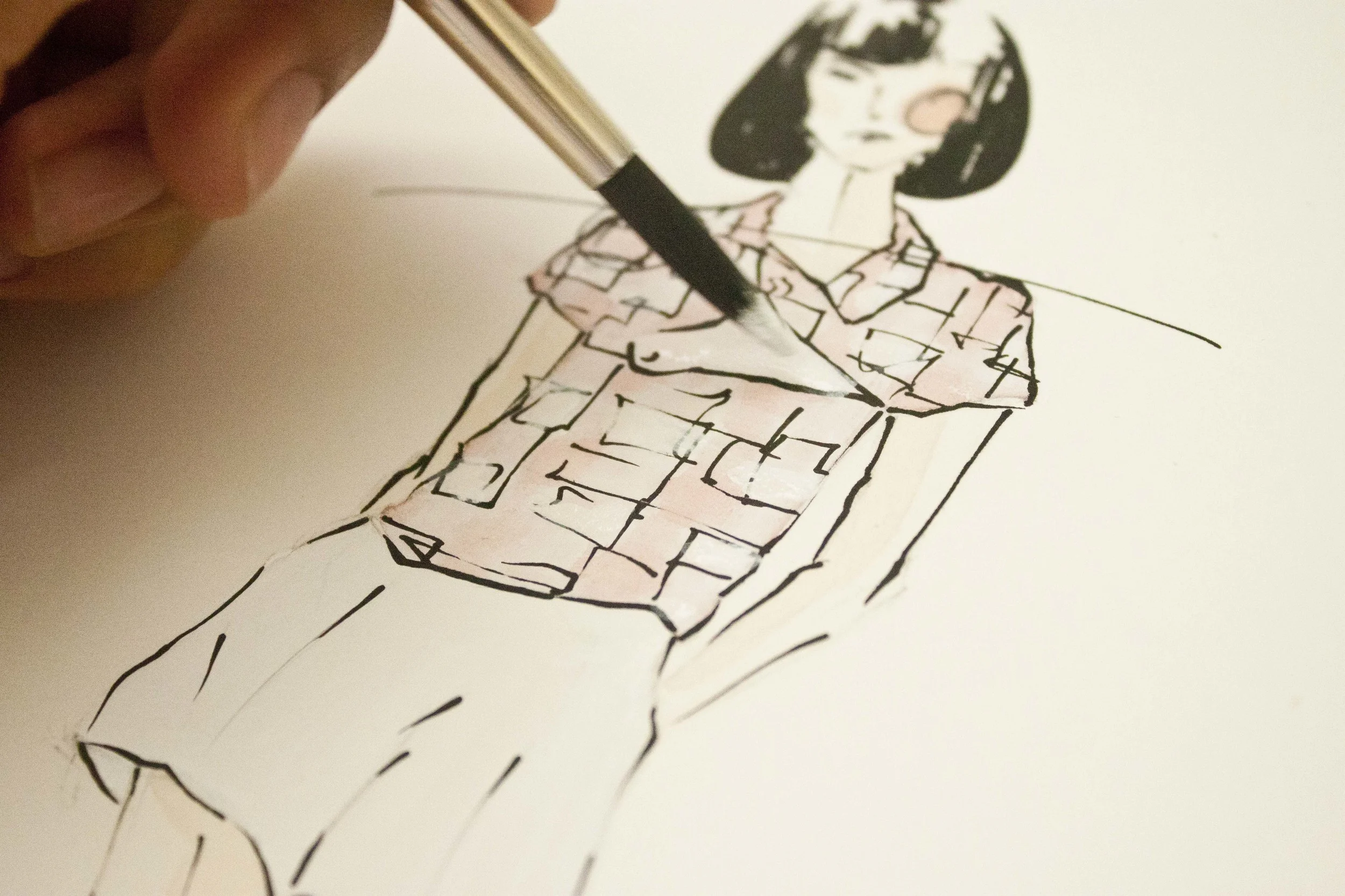 Oscar de la Renta's Spring 2015 illustrated by Victoria-Riza
