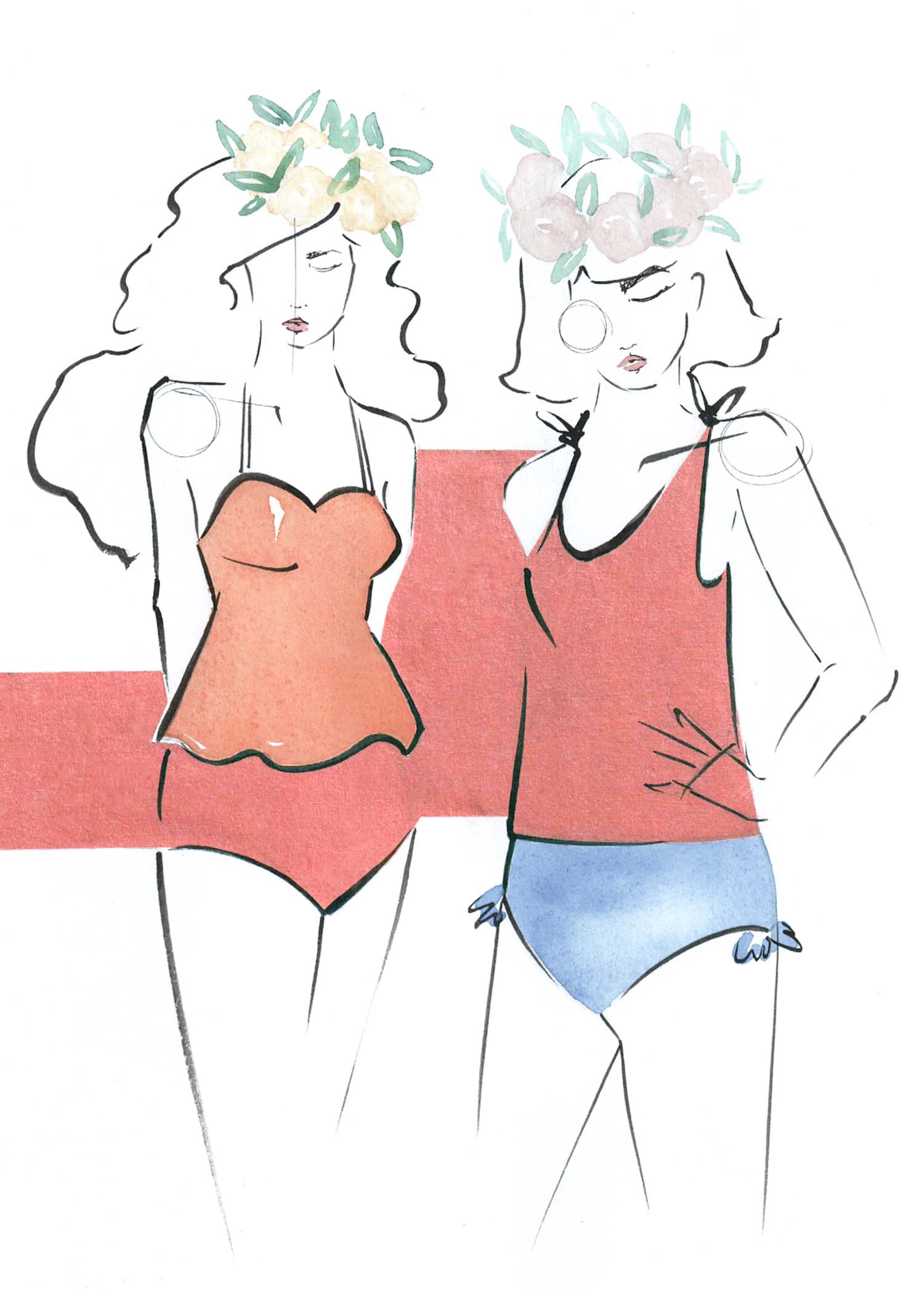 Kortni Jeane Swimsuit illustrated by Victoria-Riza