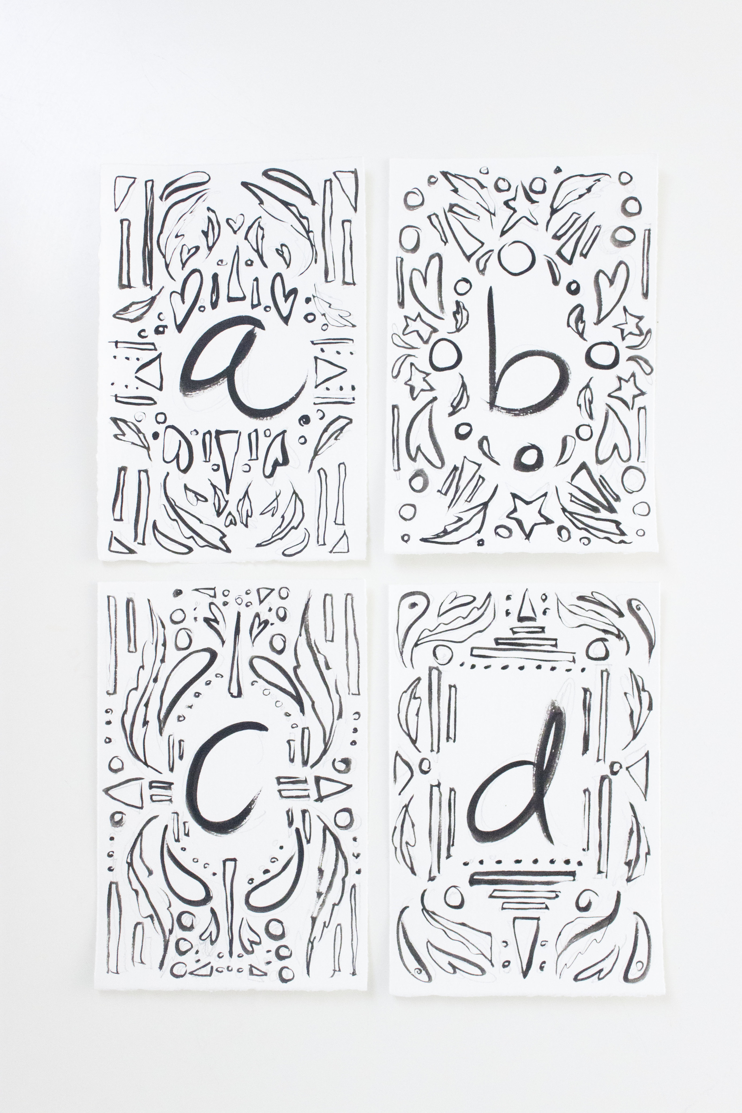 Victoria-Riza Illustration Christmas ABC Flash Cards