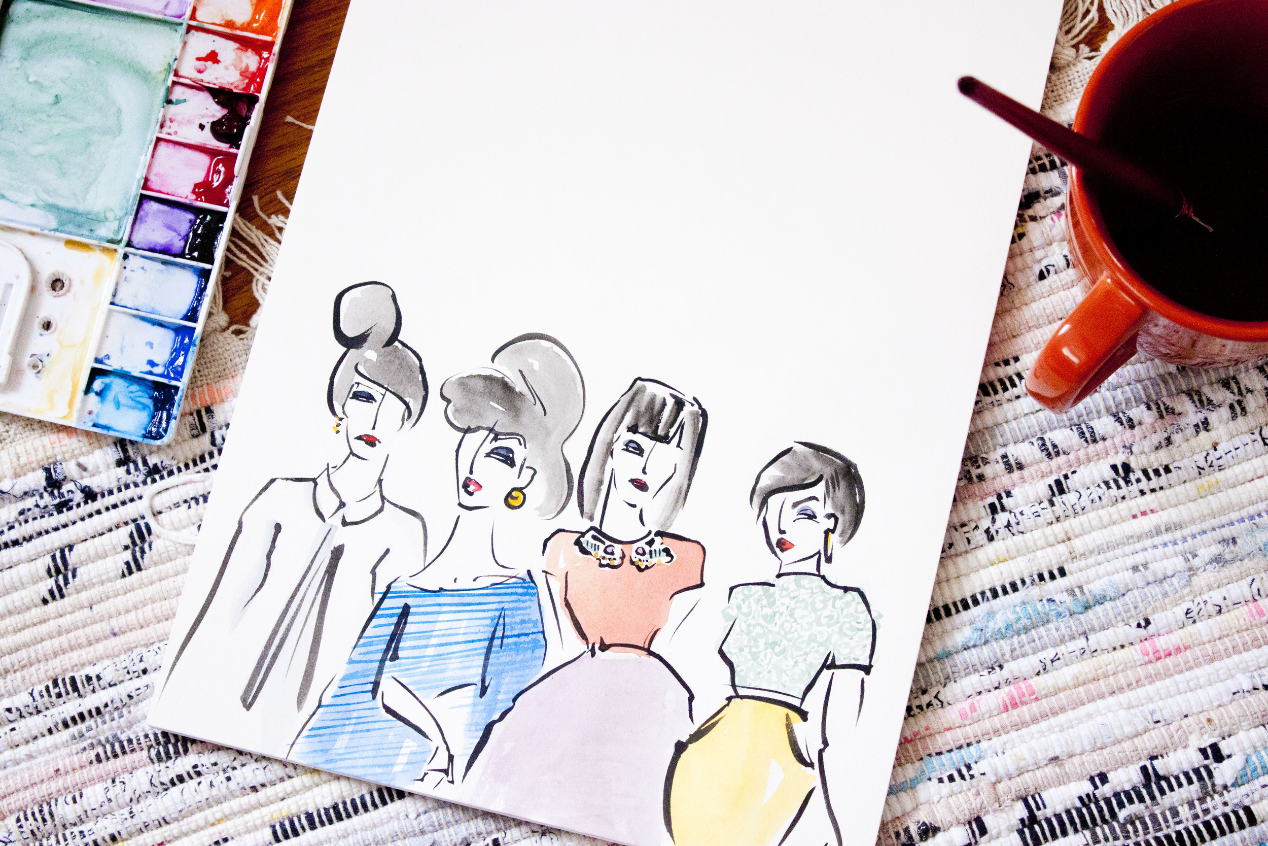 Victoria-Riza Fashion Illustrator | New Year's Eve