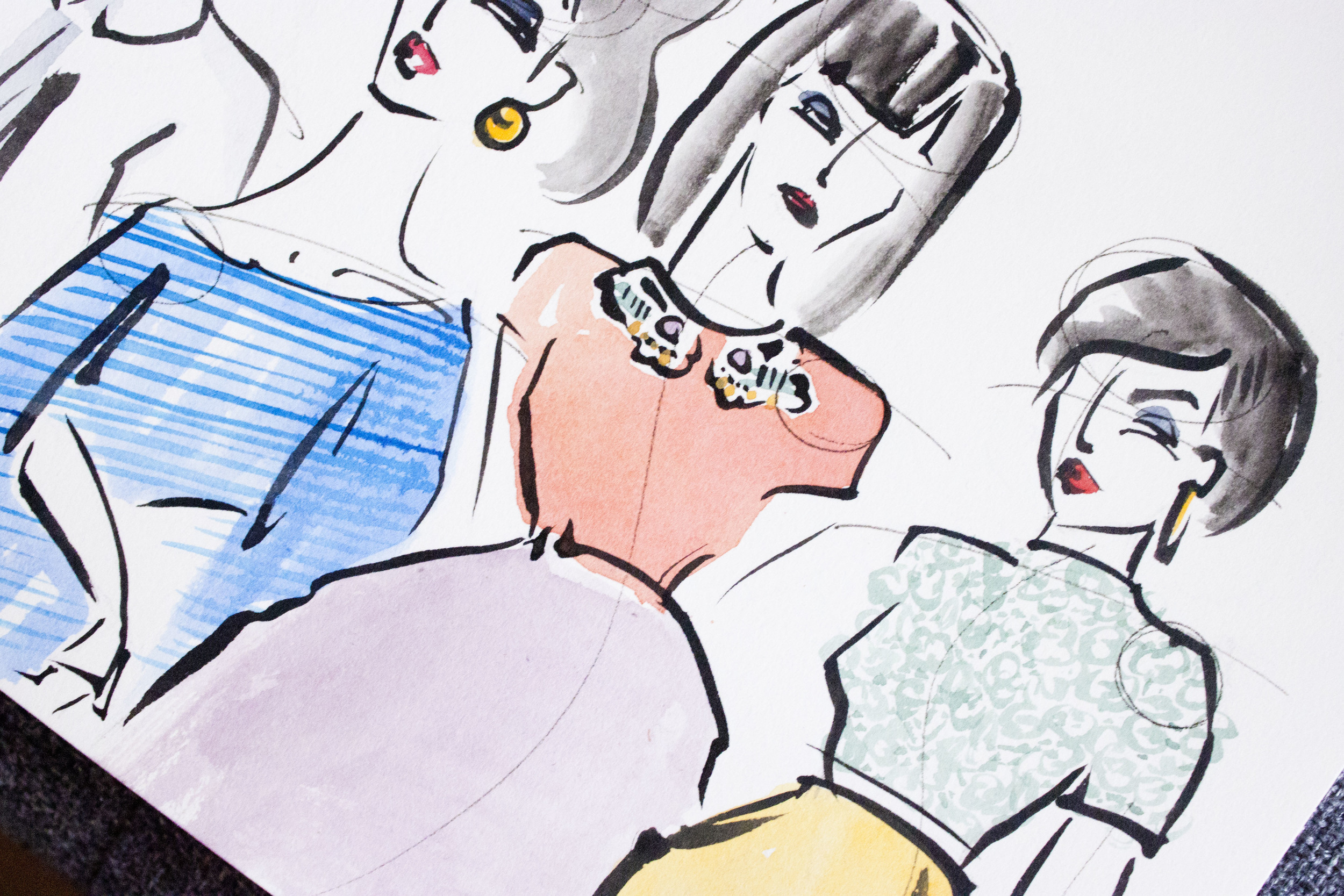 Victoria-Riza Fashion Illustrator | New Year's Eve