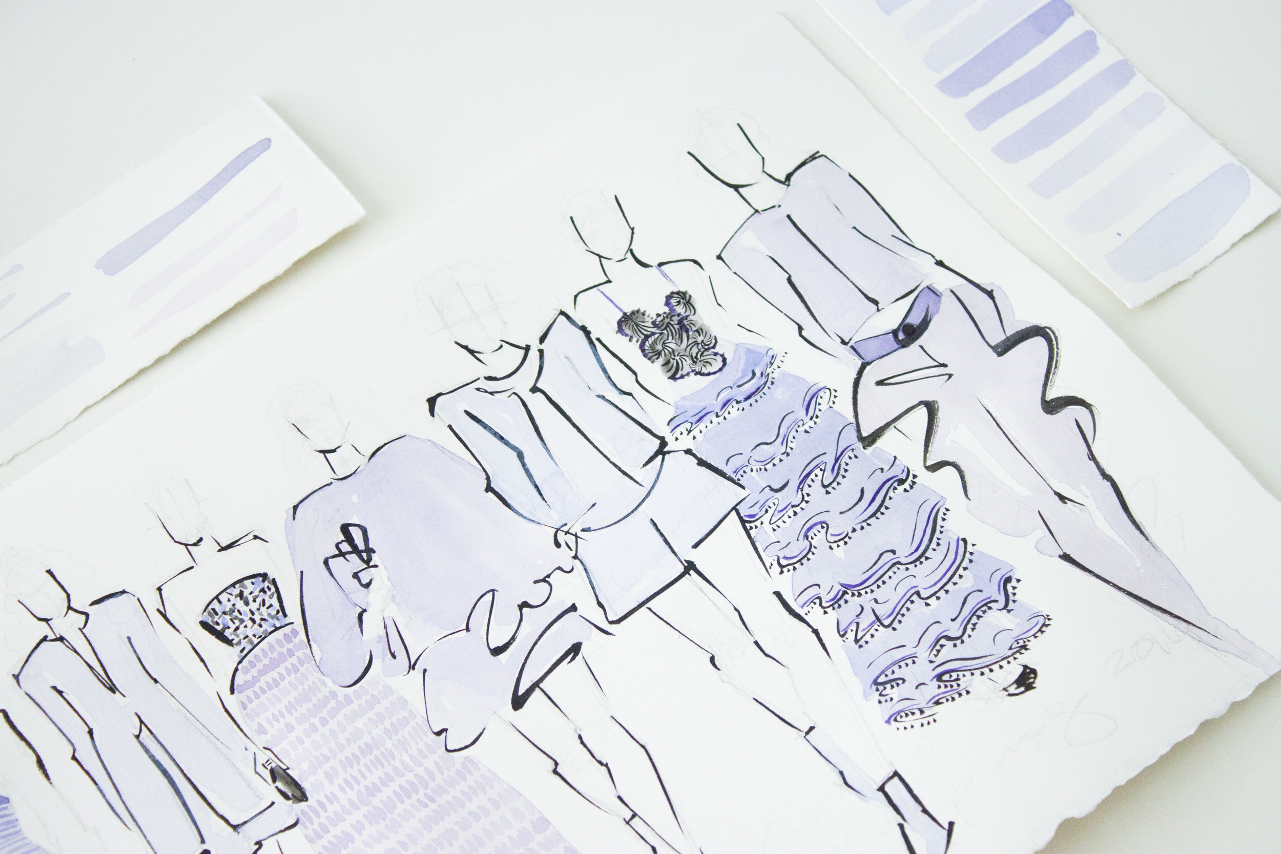 Victoria-Riza | Fashion Illustrator | Paris Fashion Week | Armani Spring Couture 2016