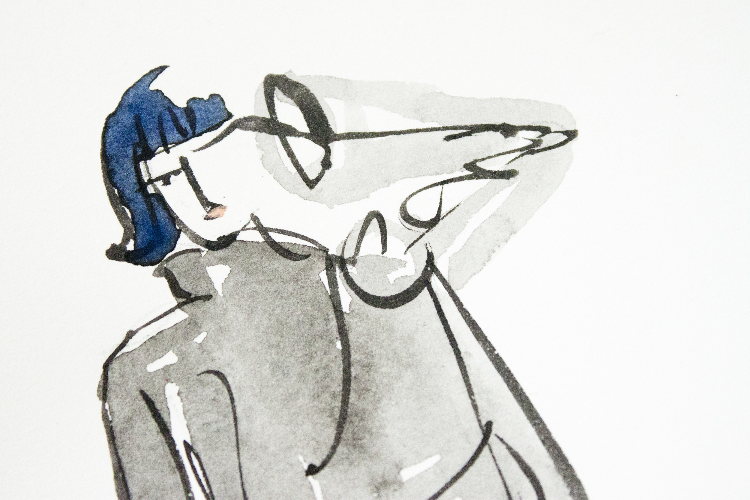Victoria-Riza Fashion Illustrator | Frame Denim Fall 2016 RTW | New York Fashion Week