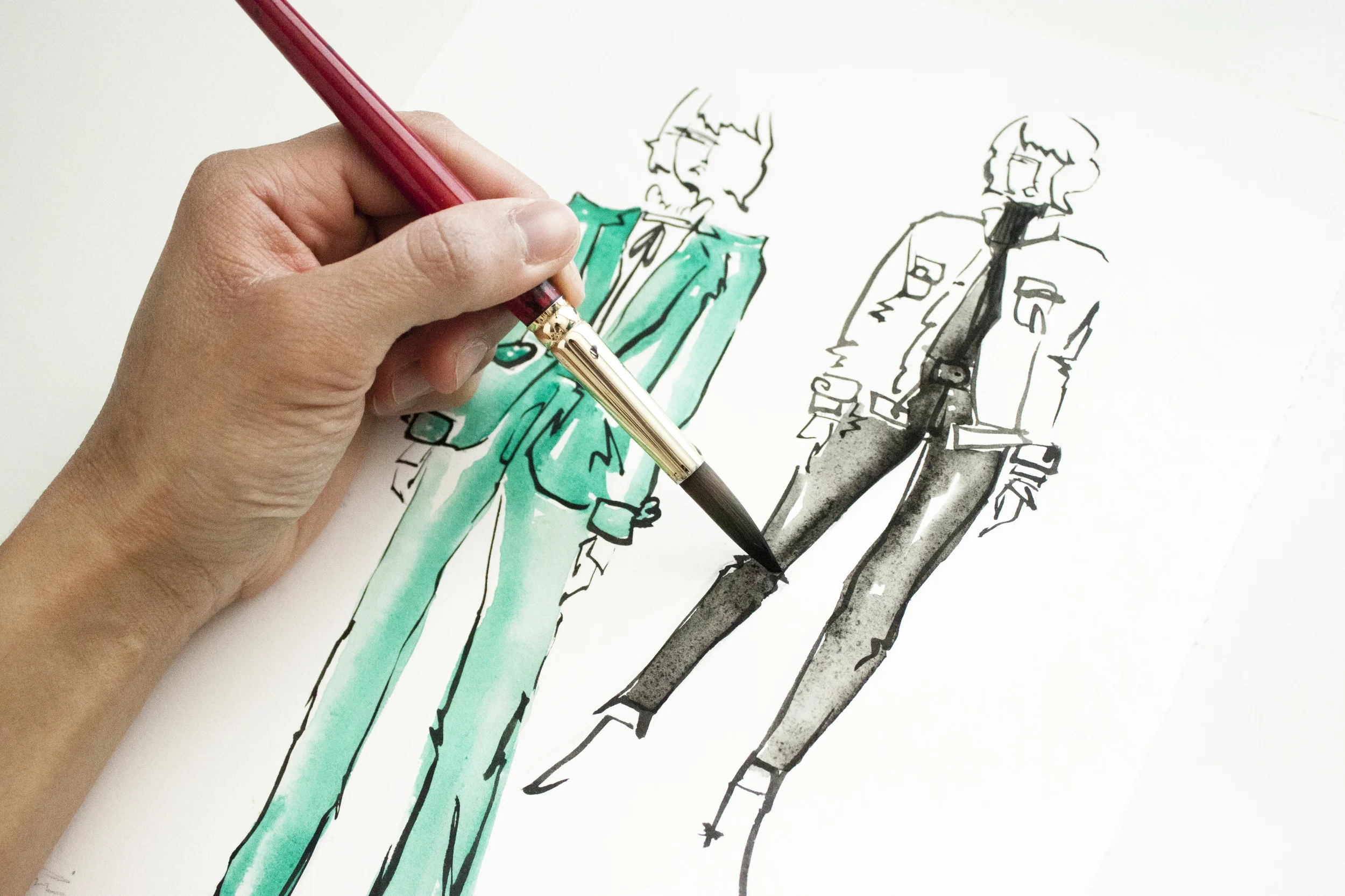 Victoria-Riza Fashion Illustrator | Frame Denim Fall 2016 RTW