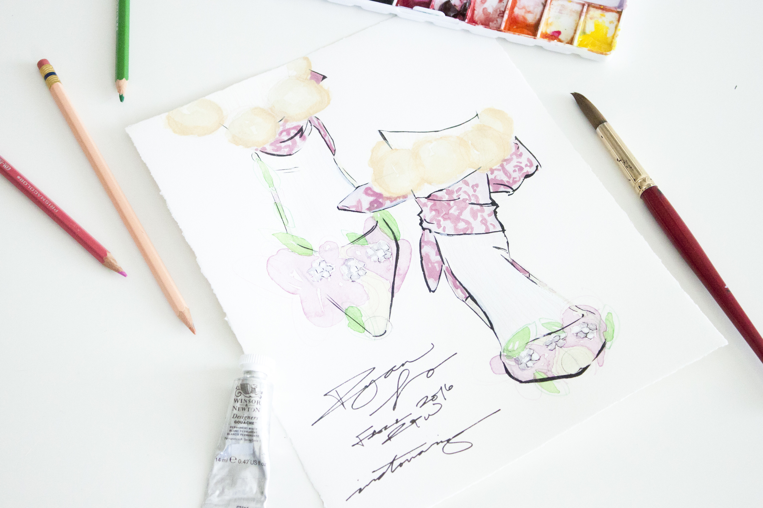 Victoria-Riza Fashion Illustrator | Ryan Lo Fall 2016 RTW