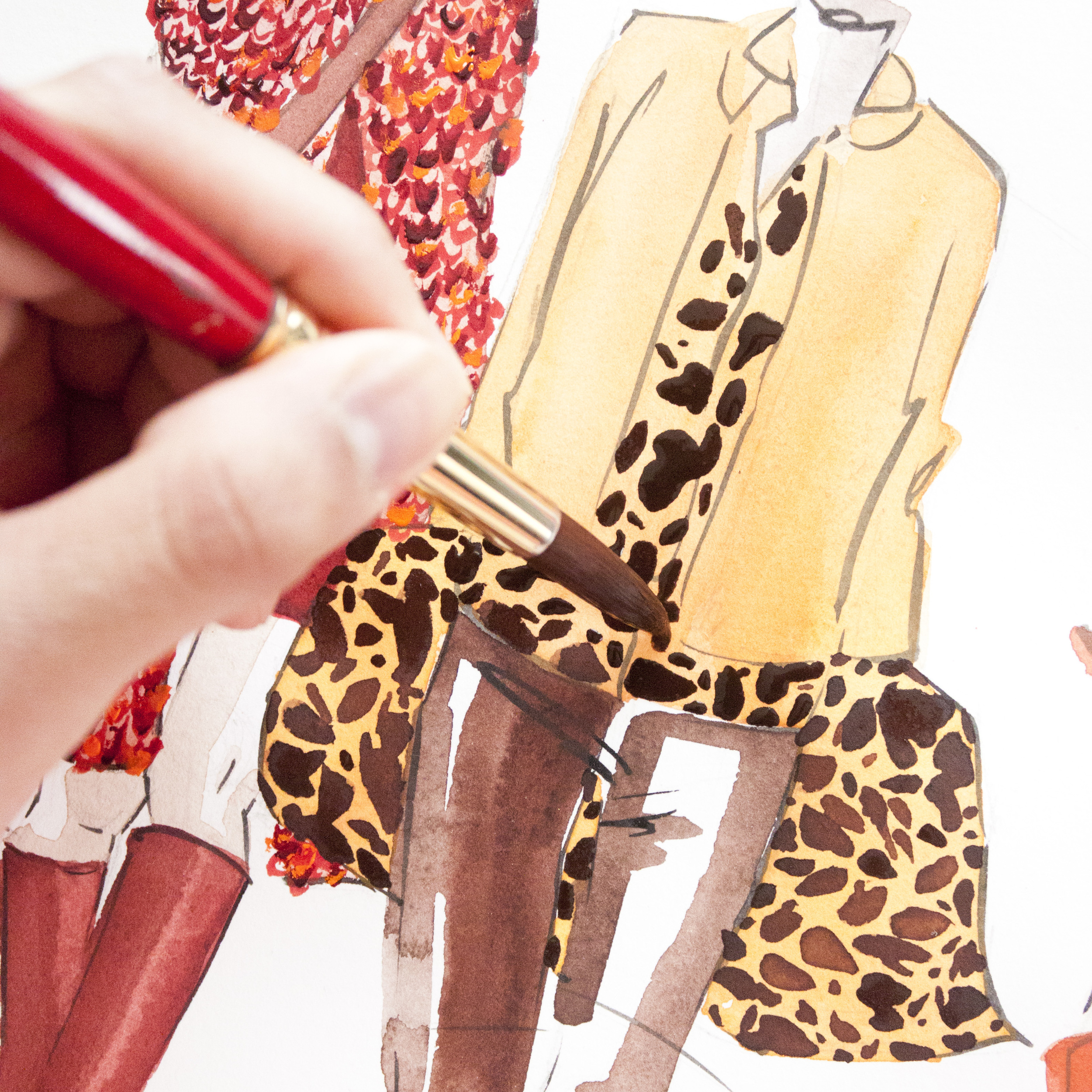 VIctoria-Riza Fashion Illustrator | Akris Fall 2016 RTW