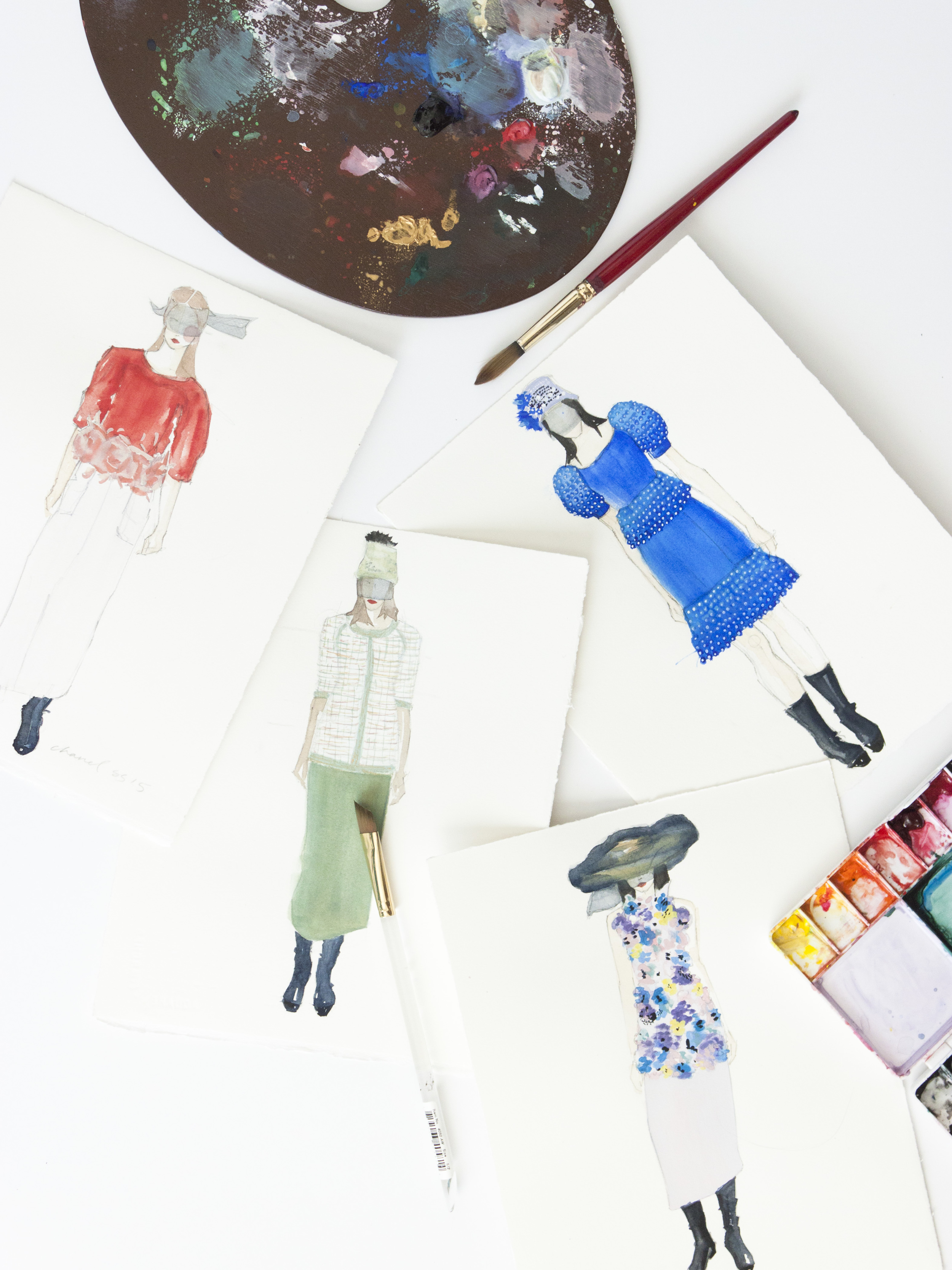 Victoria-Riza Fashion Illustrator | Chanel Spring 2015