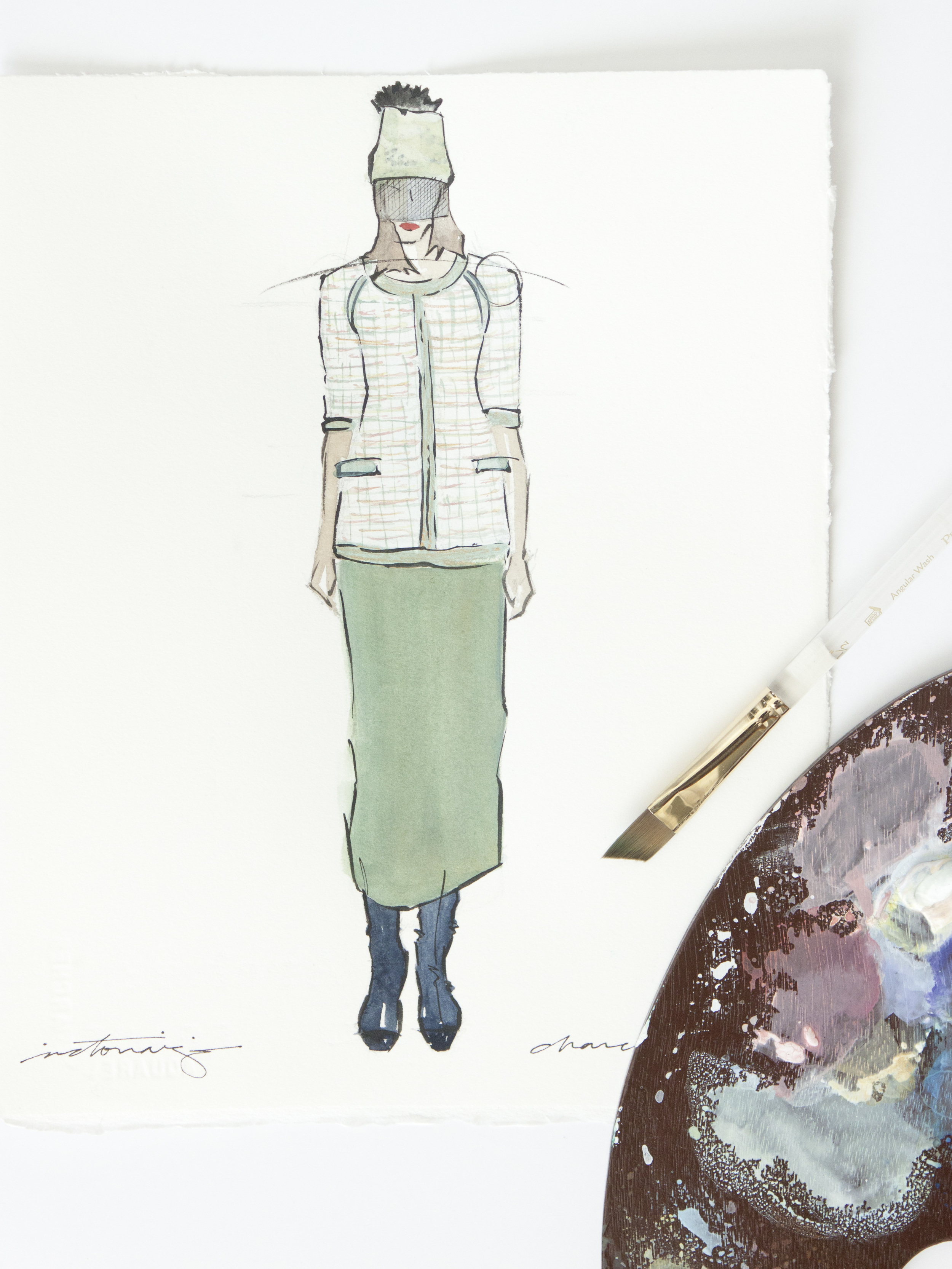 Victoria-Riza Fashion Illustrator | Chanel Spring 2015