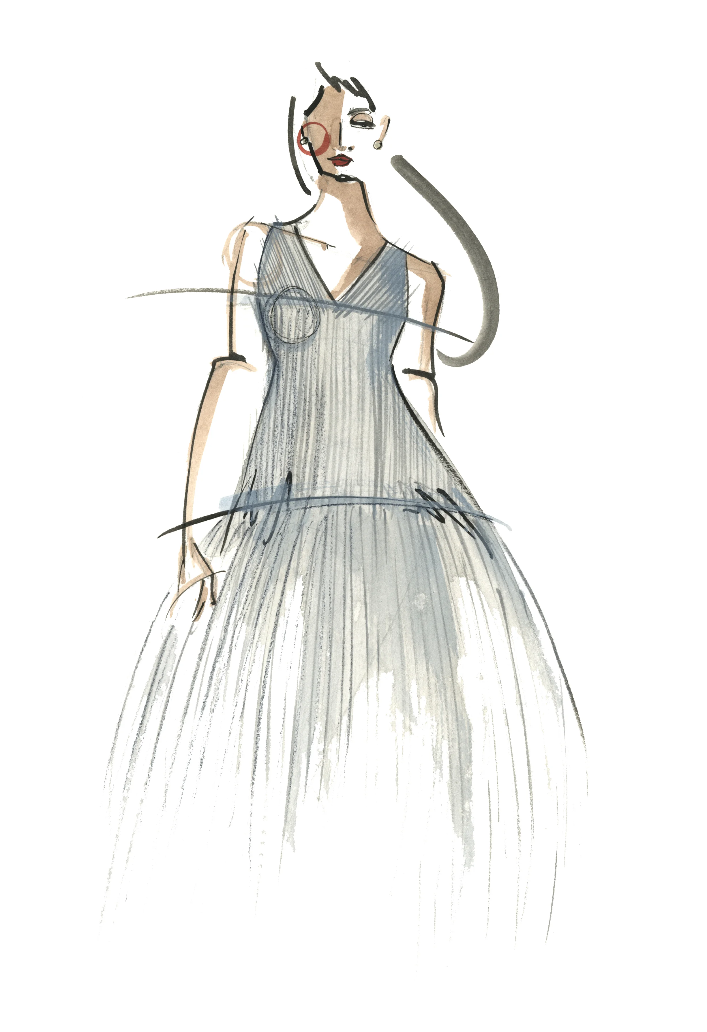 Victoria-Riza Fashion Illustrator | Designer Natalie Clark | Utah Fashion Week