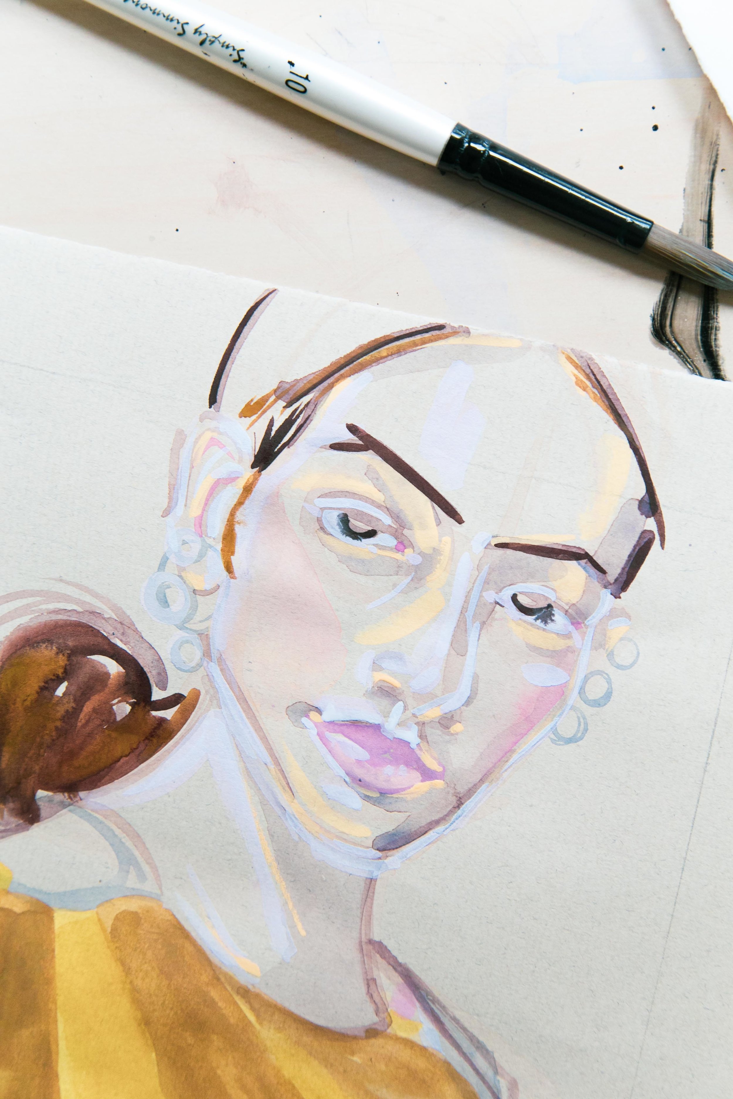 Victoria-Riza Fashion Artist | Kia Gerber in Valentino