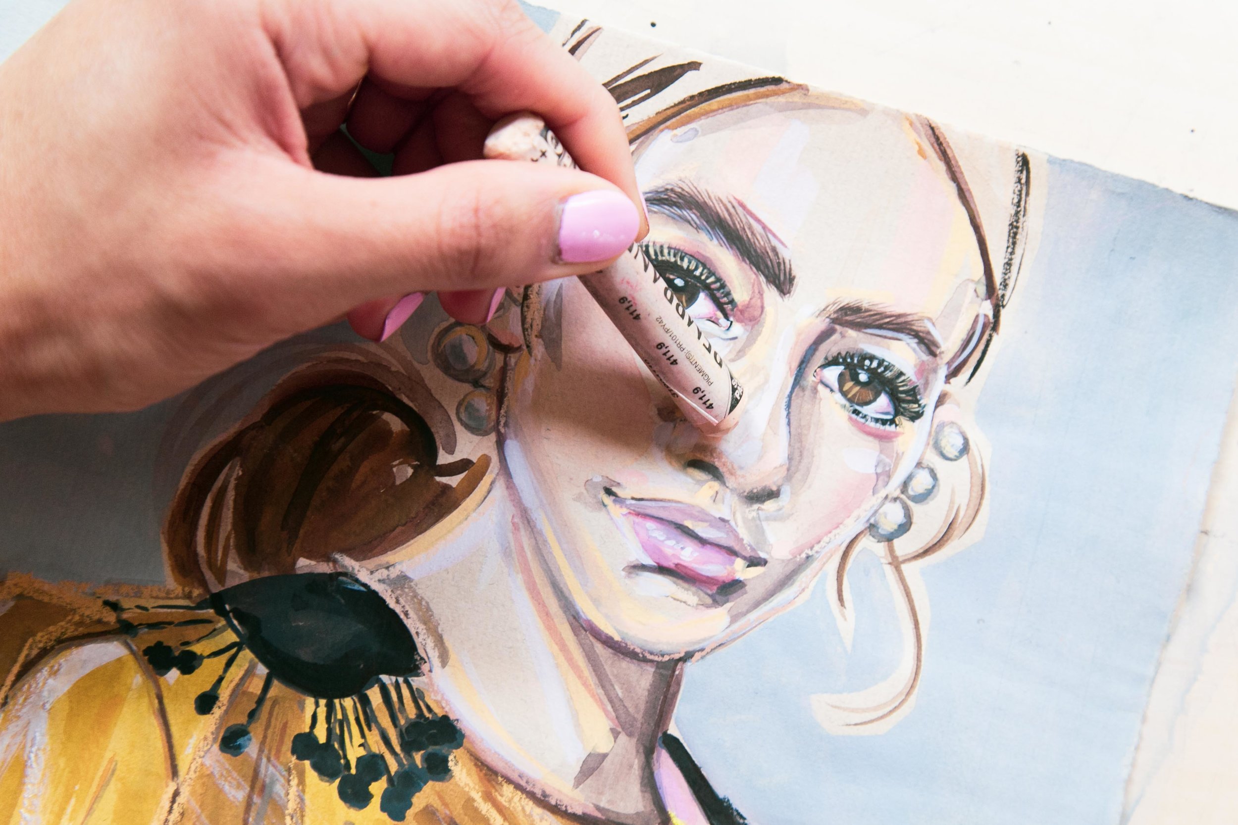 Victoria-Riza Fashion Artist | Kia Gerber in Valentino