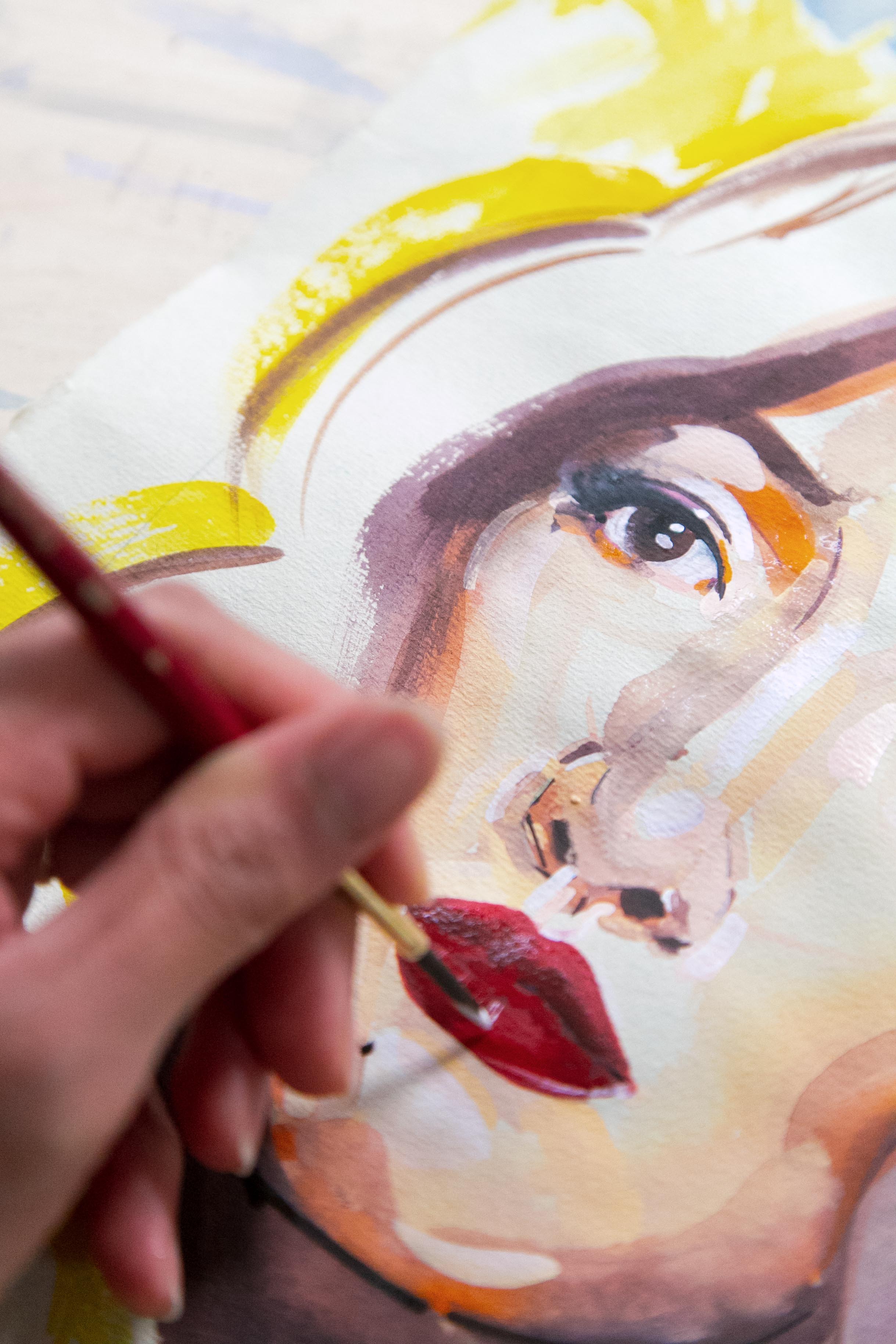 Victoria-Riza Fashion Illustrator | Constance Wu star of Crazy Rich Asians