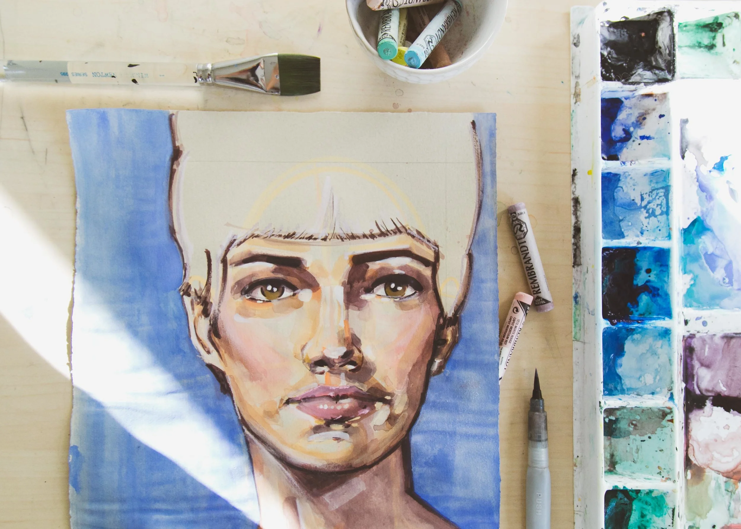 Victoria-Riza Fashion Artist Illustrator and Printmaker | A Mother's Portrait