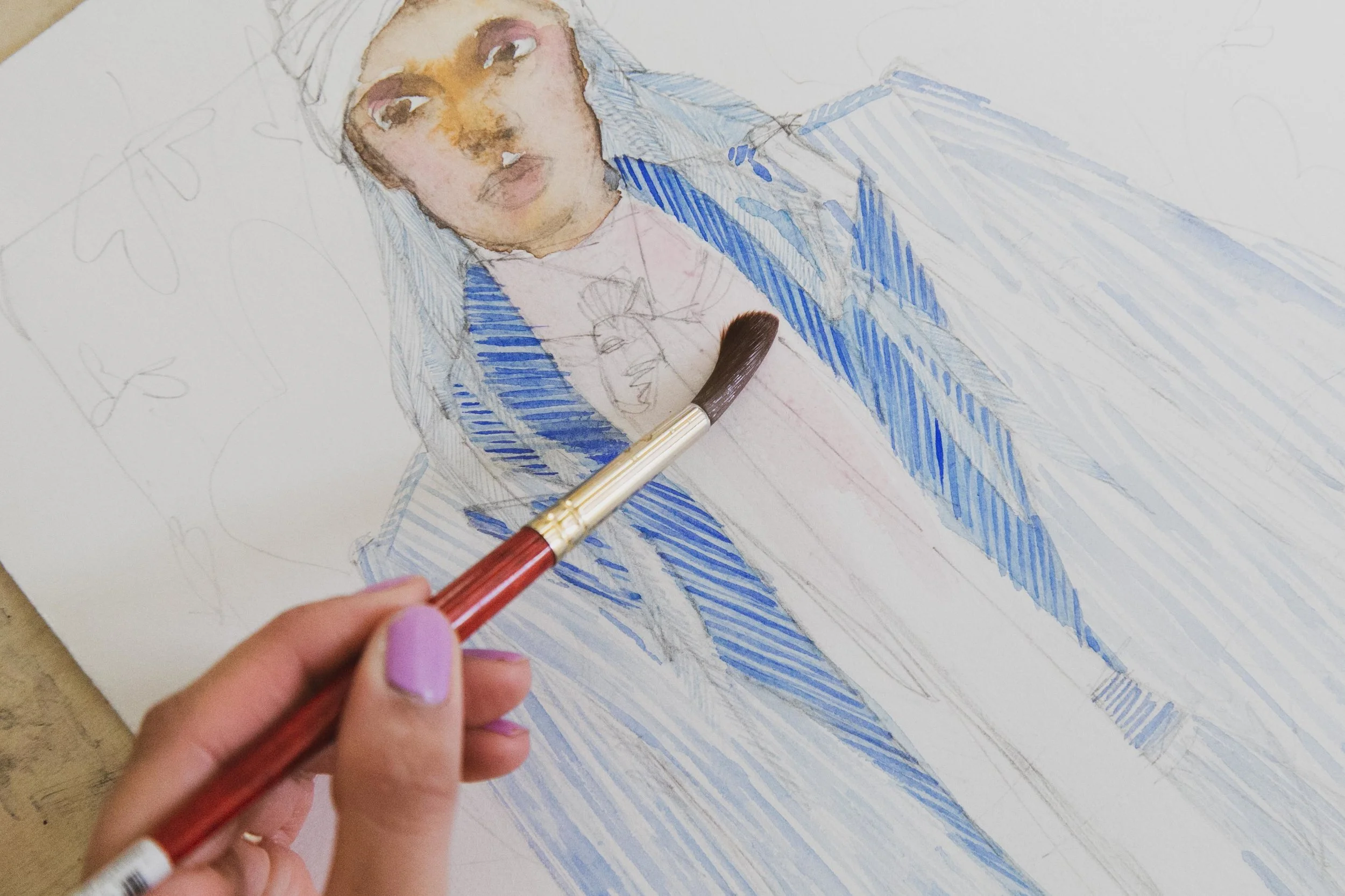 Victoria-Riza Fashion Artist and Illustrator | Kate Spade Fall 2019 RTW