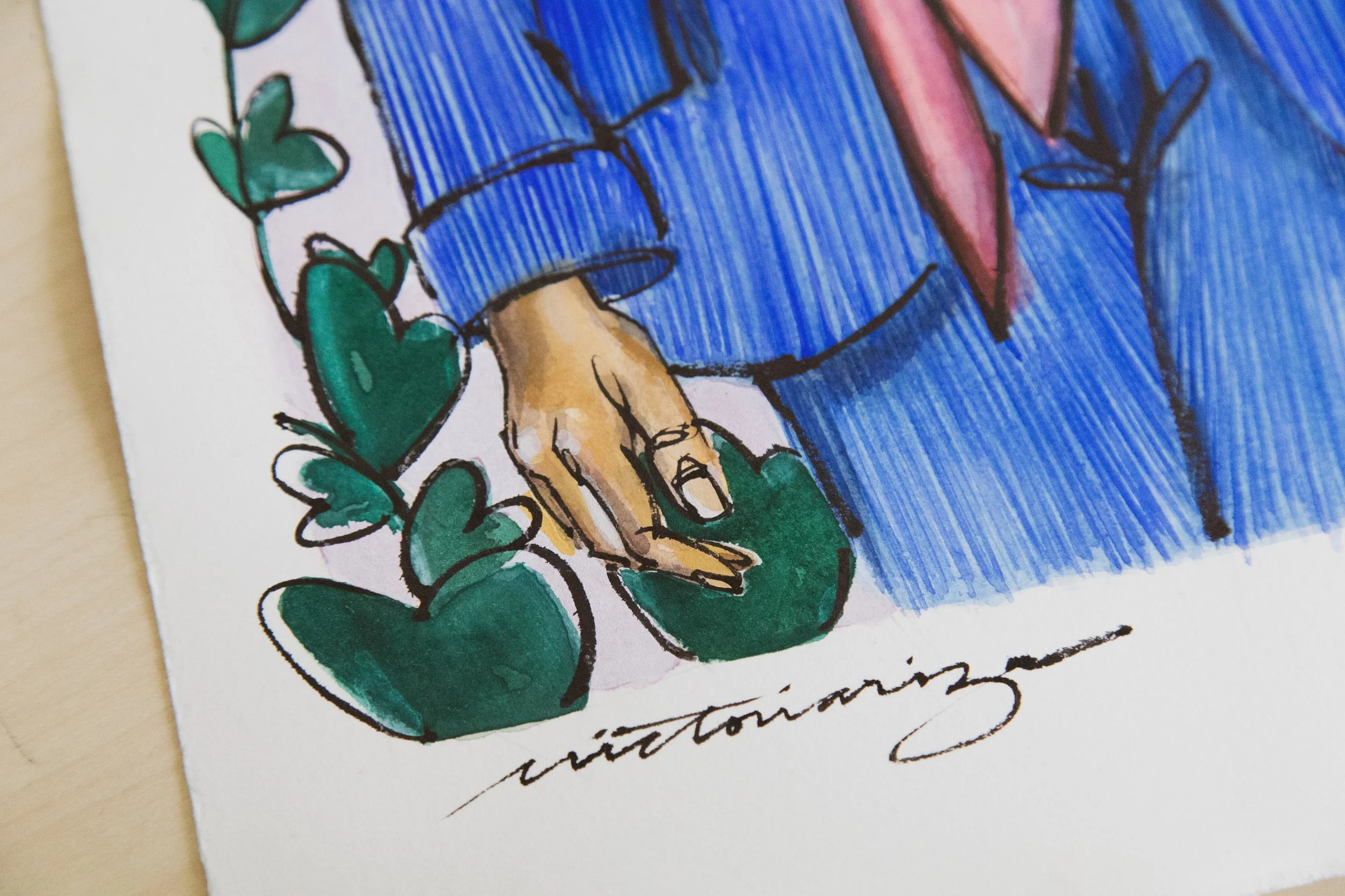 Victoria-Riza Fashion Artist and Illustrator | Kate Spade Fall 2019 RTW