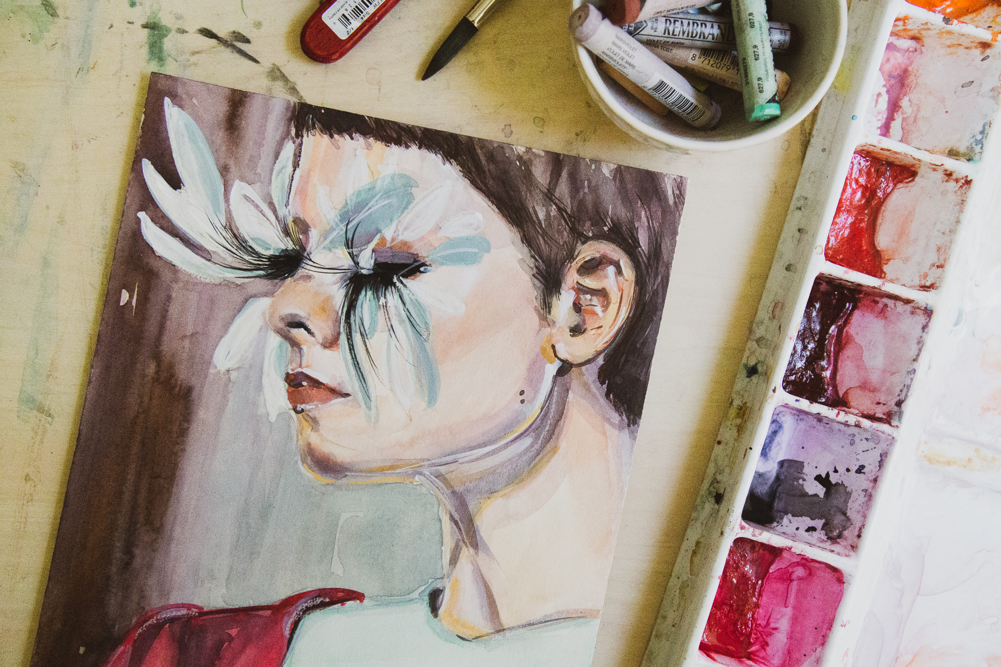 Victoria-Riza Art + Illustration | Valentino Couture Spring 2019 Beauty