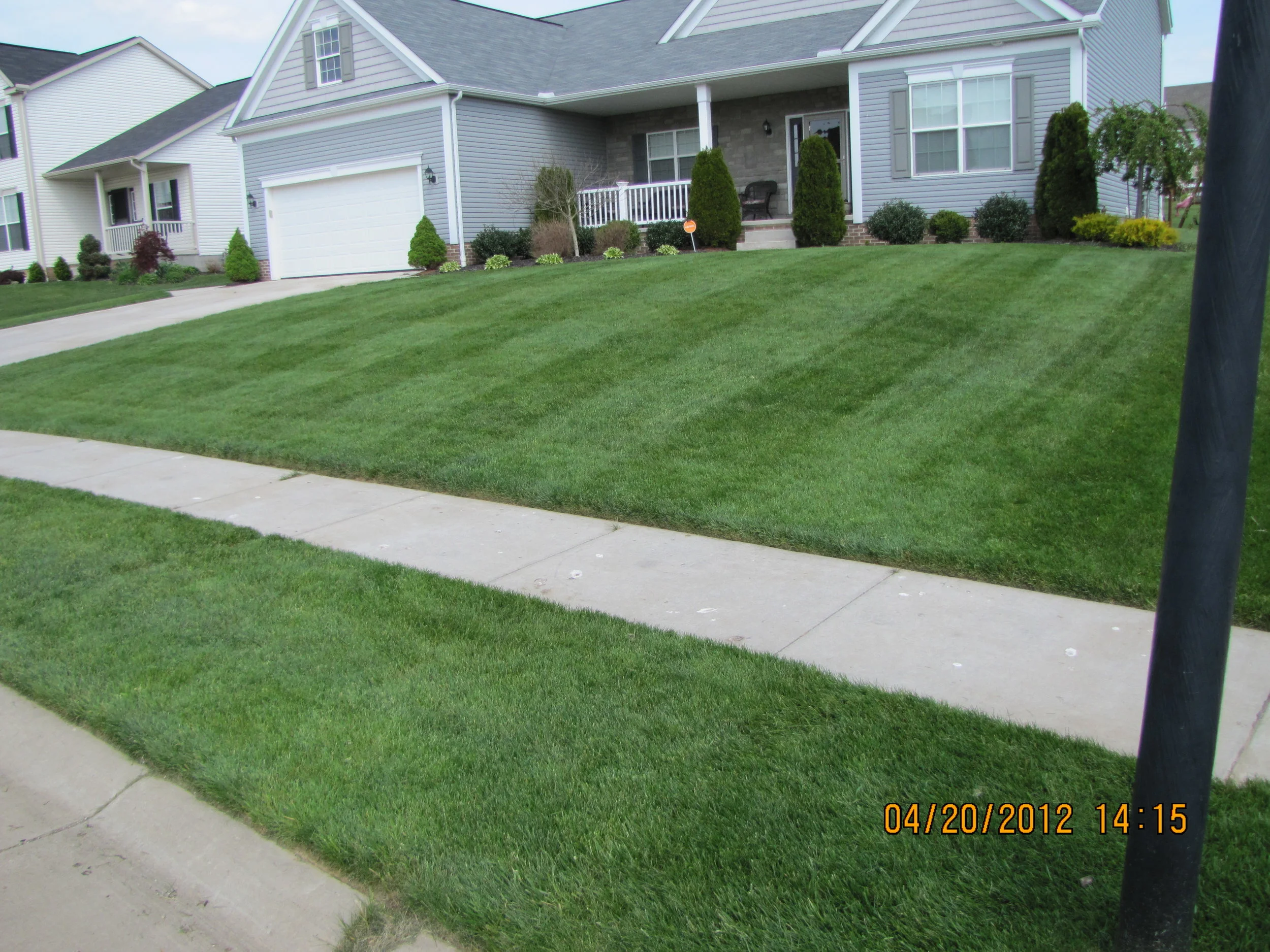 Lawn in Uniontown, Ohio