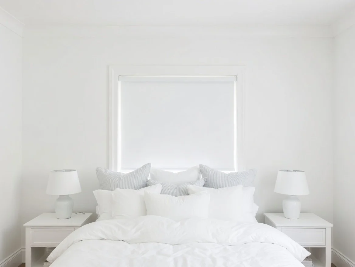 Blank white room