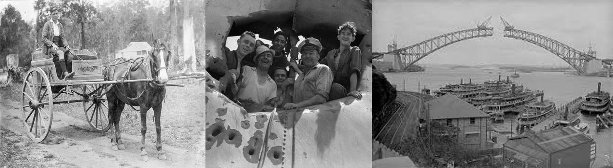 Three images that tell a story, but whose story and what might it have to do with today?