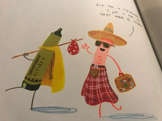 1. Let's go! What picture book do these colorfast friends call home?