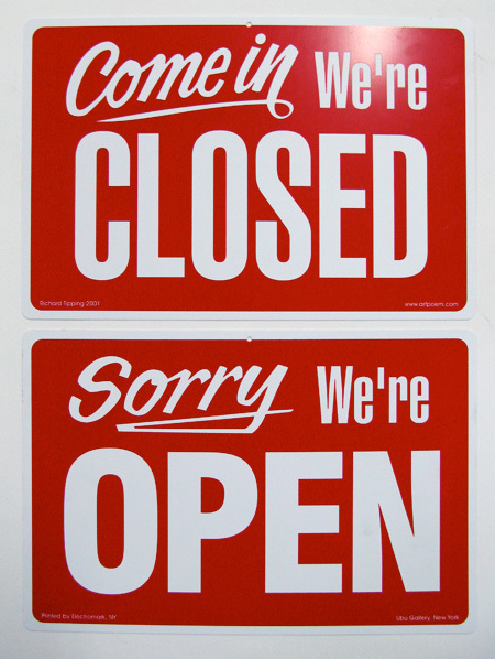 I'm beginning to develop a phobia of the word 'open'. I wish people would stop using it when highlighting the benefits of X over Y.
http://myjwill.com/wp-content/uploads/2011/11/open-close1.jpg
A case in point is this unimportant spat between Alibaba & Google which has annoyingly polluting the tech blogs recently . Alibaba's John Spelich makes this statement to CNET about Aliyun (the OS they run on their phones):
Aliyun is an open-source based OS that is also an open ecosystem that allows others to host their mobile-enabled Web sites in our cloud and we make those Web sites available to users who use Aliyun OS phones . So we are an ecosystem that includes other Internet companies, whereas Android does not because it provides apps through downloads. It's the crux of the whole cloud vs. app debate. Cloud is open, apps system is closed because it is controlled by the operator of the apps marketplace. So you see: Two competing ecosystems, one that's open through the cloud , the other is closed and restricts users to only the apps that they want you to see.
What? Are you kidding me? .... Mr. Spelich did you miss the part where you say you 'host mobile-enabled web sites' for 'users who use Aliyun OS phones'.
OK so Mr. Spelich is a Buzzword Bingo douchebag but his use of 'open' is so common. Daily I hear 'X is open and Y is not' (especially from 'anti Apple' preachers).
I suppose the problem is myself. When I was growing up 'open' had a completely different meaning to us. 'Open' was synonymous to 'free' and 'free' equated to 'freedom' ( libre ). It is available to everyone as in it is public.
So by stating something was 'open' it meant that I would have the power and right to do, say, act the way I liked without hindrance.
open house*
open invite
free house**
public house
public park.
I suppose the most telling observation is what I viewed the opposite to 'open' was. It was not 'closed' (closed being a temporary restriction on open) it was 'private' as anything that was not open was often marked as such:
private party
private property
invitational only (i.e. private invite only)
This is why I probably find the use of the word so jarring nowadays as in almost every case it is used to describe something that is quite obviously not open but private. They all abuse the word as they always require a given context be met.
The golf course is open to all with an invite
The golf course is open to all. There is a registration fee of $1M
The golf course is open to all with a holding bar of $1M on your creditcard .
The golf course is open to all between the hours of 0000h - 0500h. Golf course closes daily at 1000h - 0900h.
The restrictive context always governs the openness and if this restriction is permanent then in my eyes it's not open. After all what is really being said is:
Exclusive Golf course by invite only
Exclusive access to golf course. Registration fee of $1M
Exclusive access to golf course granted with a holding charge to your creditcard of $1M refundable on request.
Exclusive access to golf course only
So why don't people say it like it is. This is a 'private' club where membership is defined by these requirements. The problem seems to be that 'private clubs' are elitist, bad , not moral and wrong. While anything that states itself as 'open' is seen as virtuous, good and right.
Being part of a private club is so uncool.
OK my explanation might liberally define 'open' and as such this may lead to nothing being truly open BUT I do wonder if soon open will be synonymous with 'not X'.
* 'open house' a day a house is open for anyone and everyone to view. I know it as a selling technique used by real estate agents.
** 'free house' always used to tickled me as most patrons of such establishments would prefer the alternative adjective to the word 'free'.
