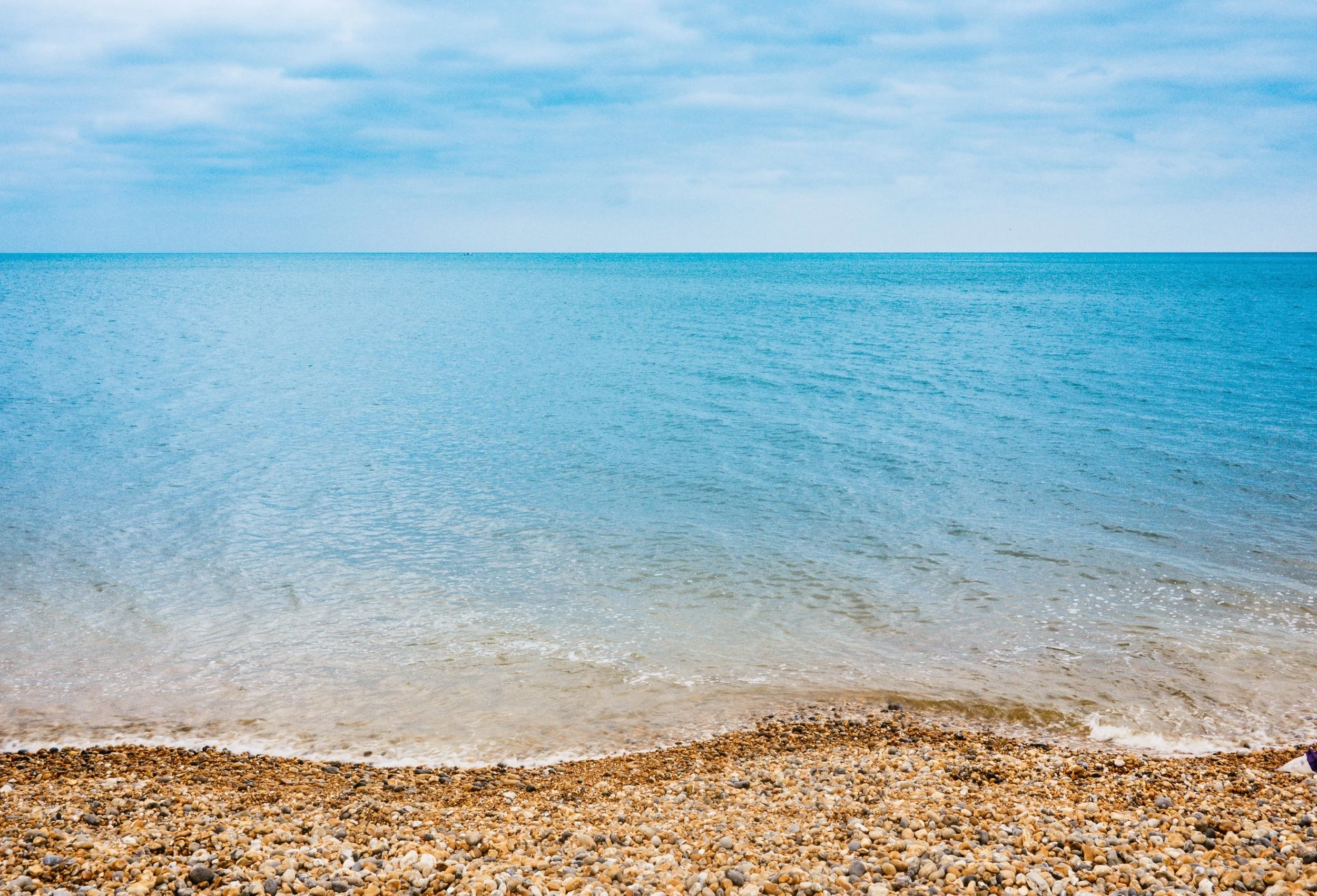 The view from our beach front studio…… Photo of Brighton Beach above by Jamie Street on Unsplash .