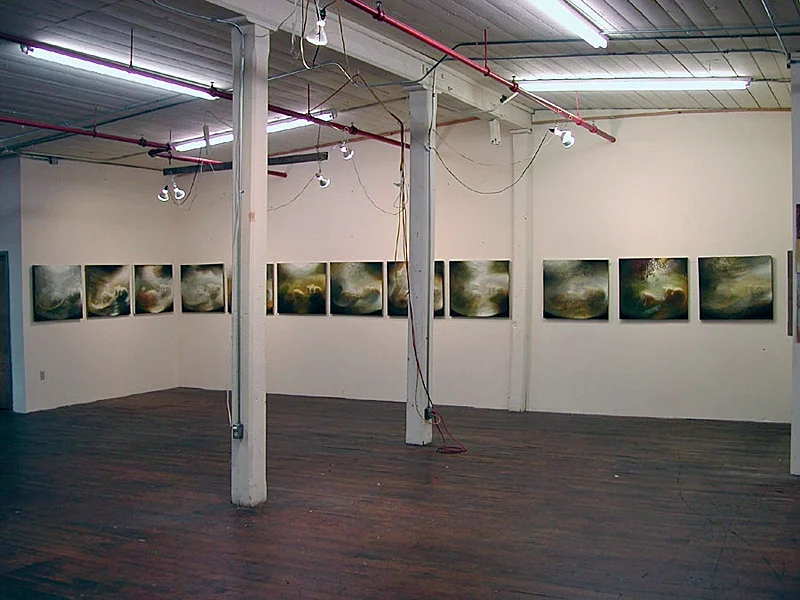 View of the "Ultra Sound Series" in the Artist Studio