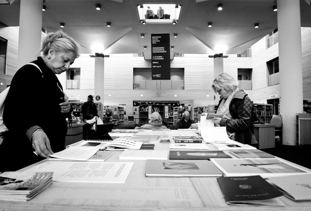 Photobooks on display @ Brighton Jubilee Library.