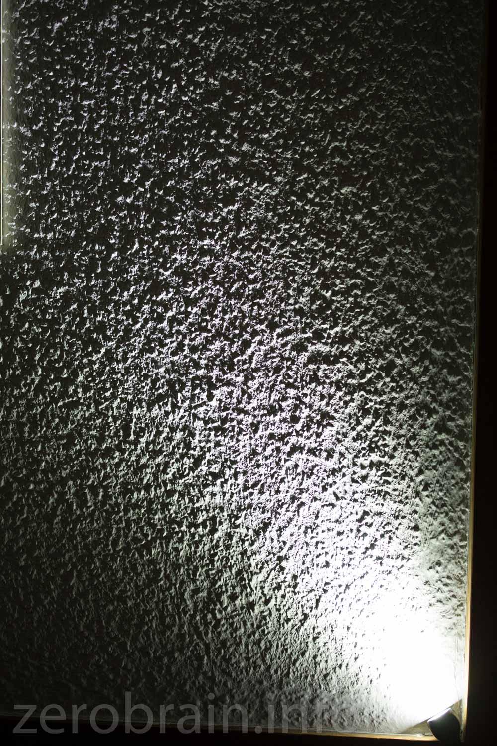 Strahlbild an der "Normwand" (f/2.8 1/100 ISO 3200)