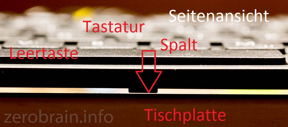 Es klappert die mühle - oder eher die Tastatur auf dem Tisch