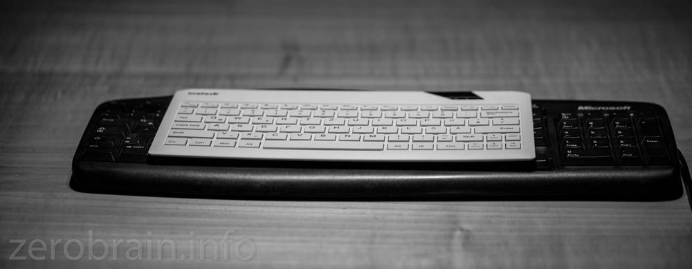 Grössenvergleich zum standard Microsoft Keyboard