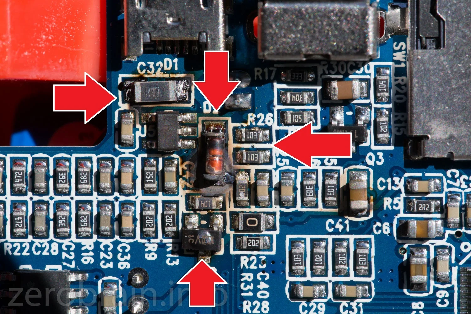 Verburtzelte Elektronik