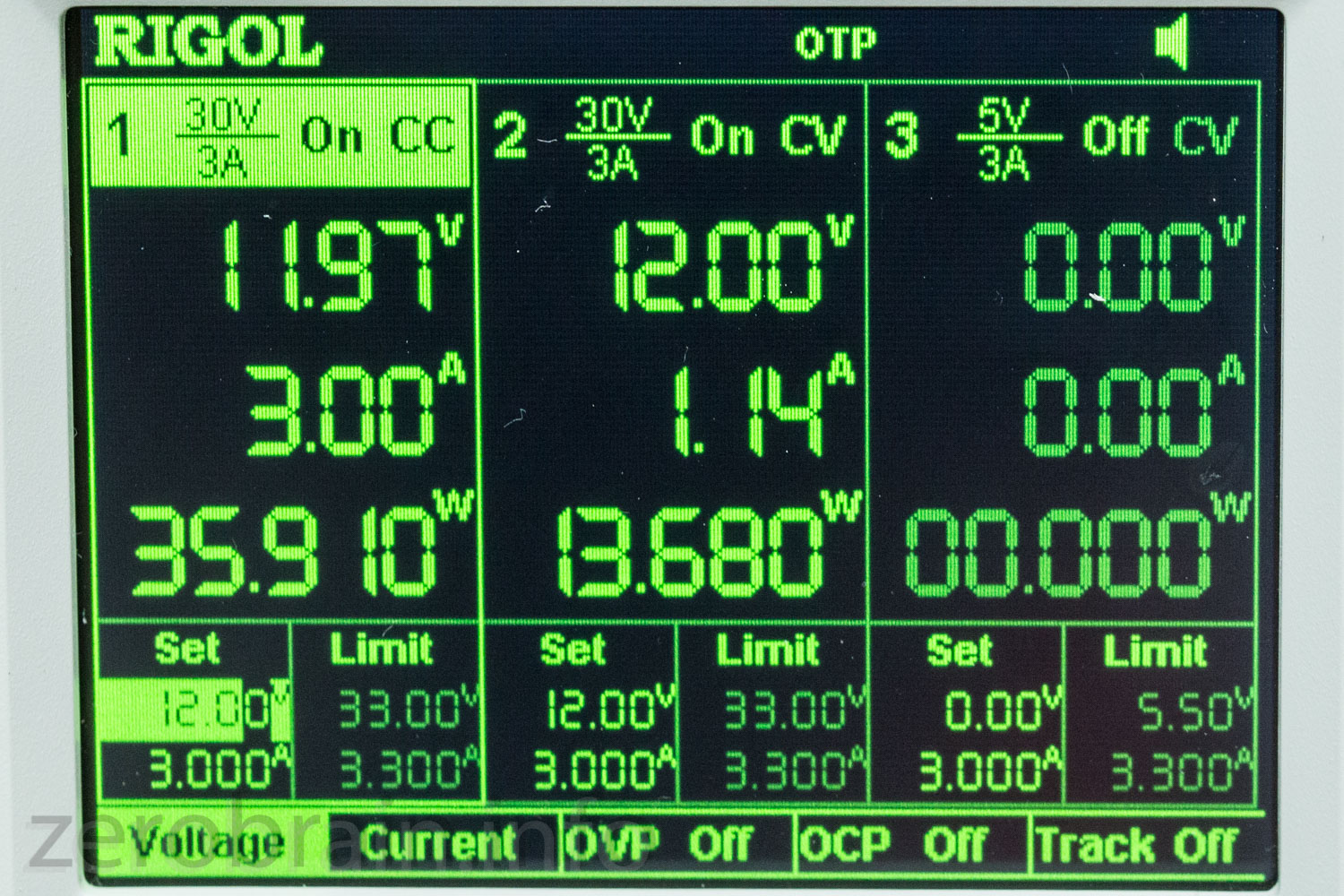 The 12V power supply shows 49,6W (added up)
