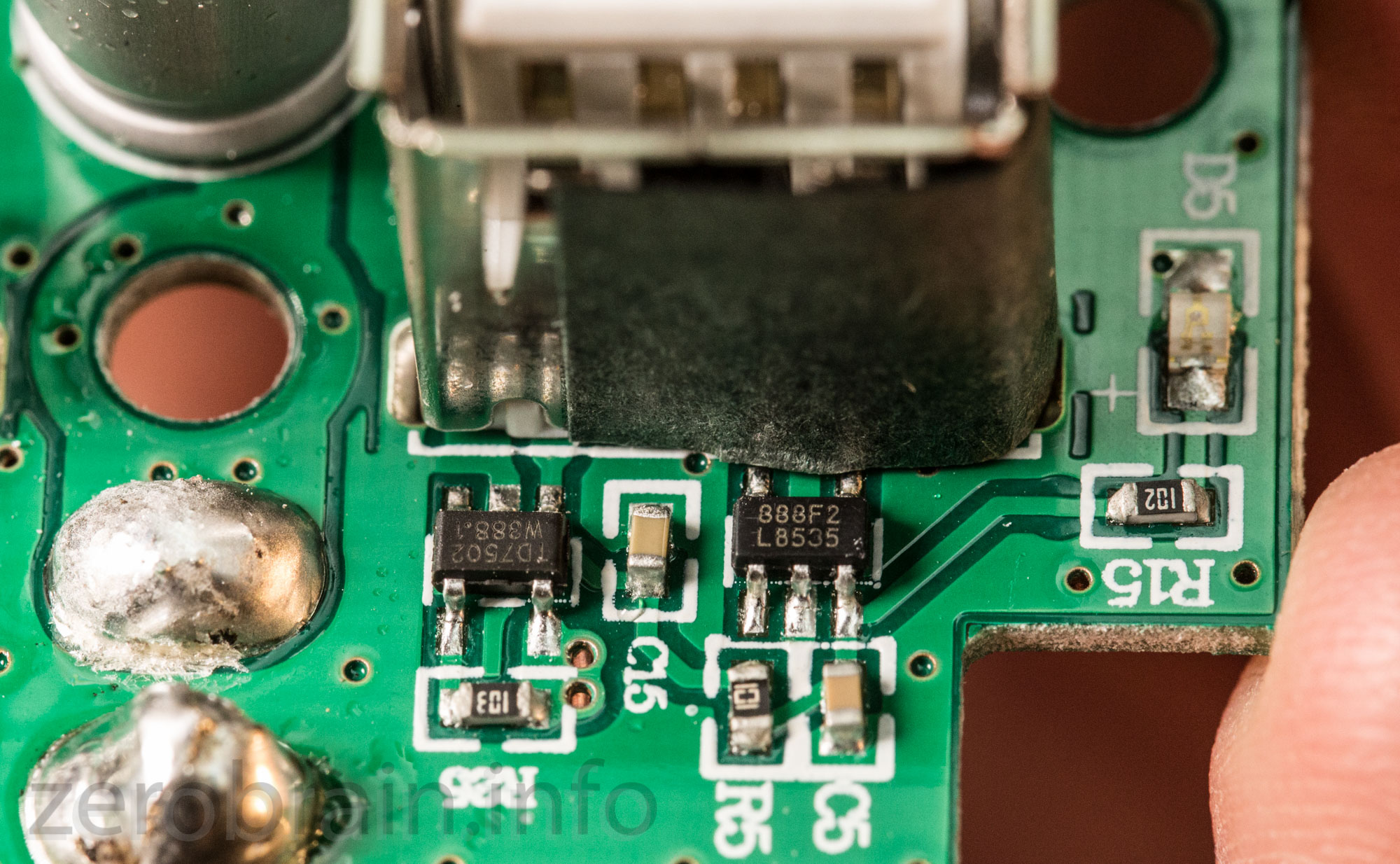 USB Anschluß im Detail