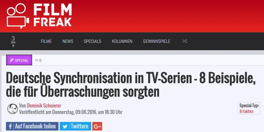 Deutsche Synchronisation - 8 überraschende Beispiele