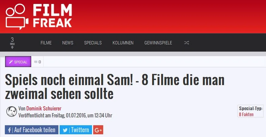 8 Filme, die man zweimal sehen sollte...
