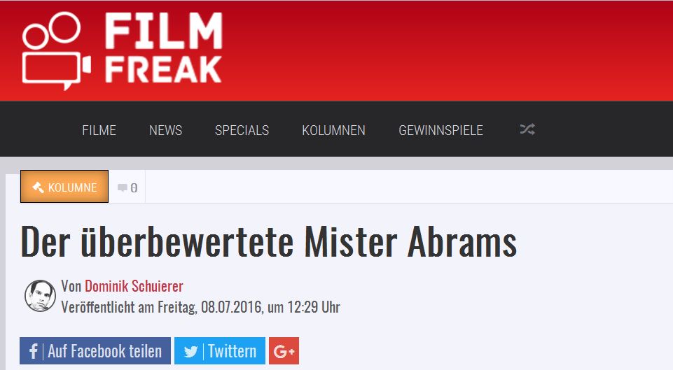 Der überbewertete Mister Abrams