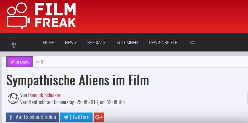 Sympathische Aliens im Film