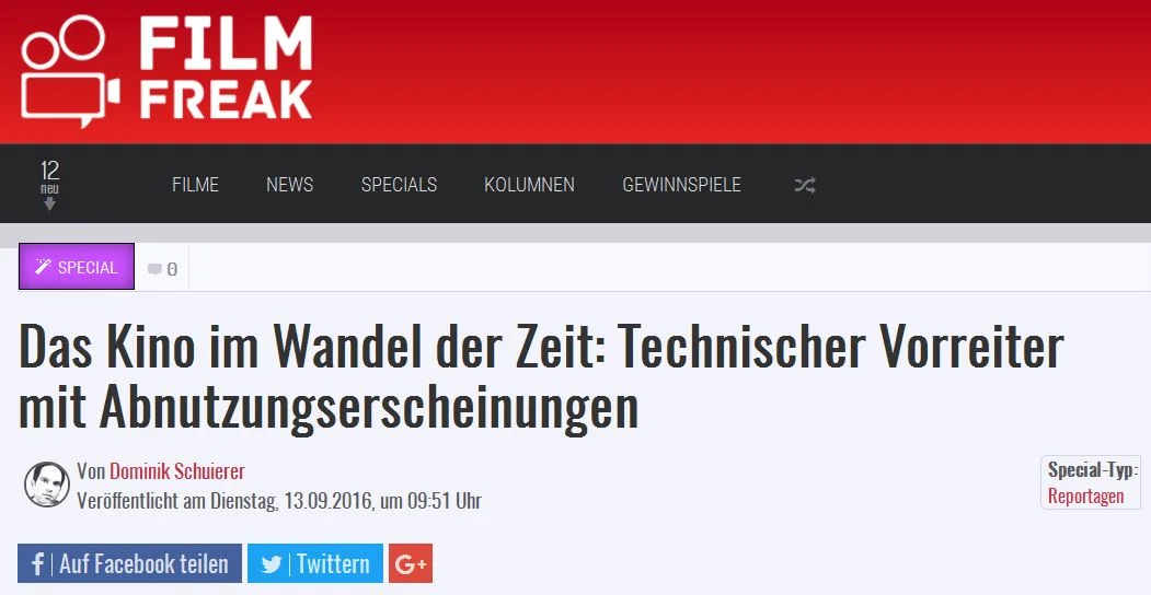 Kino im Wandel: Ehemals Technischer Vorreiter am Ende?