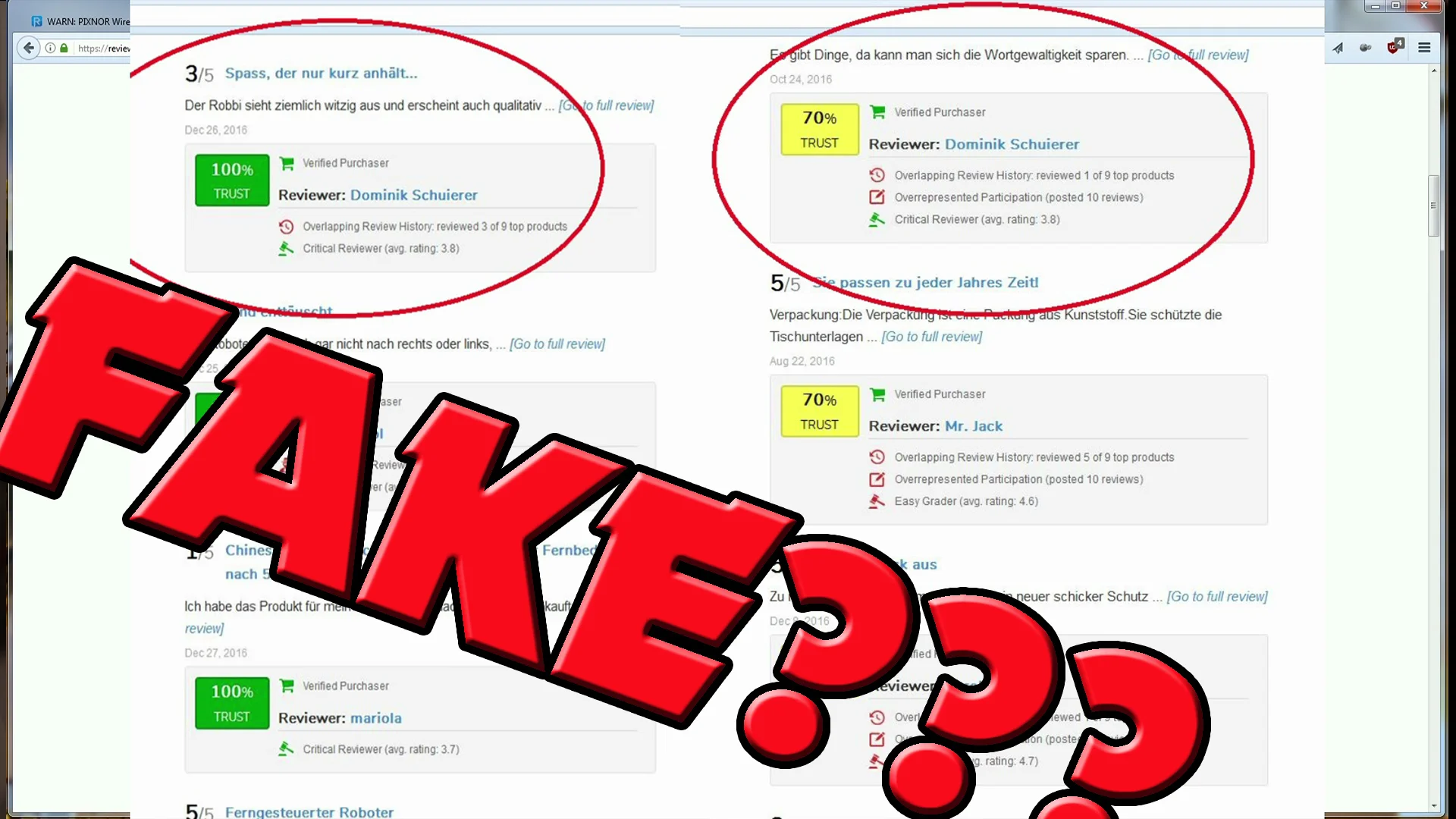 Fake Reviews erkennen mit "ReviewMeta"