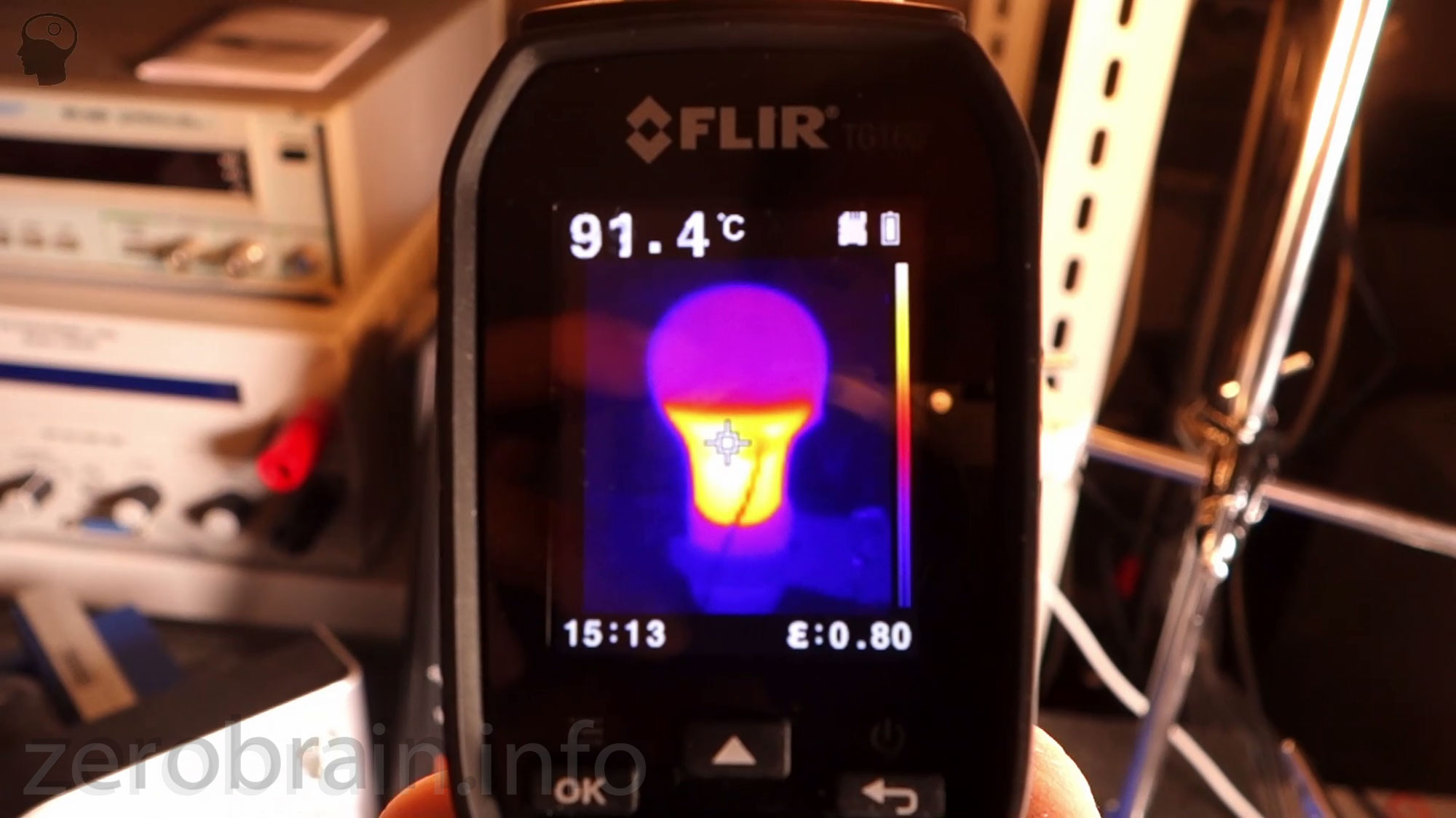 Lumira E27 LED - Wärmebild nach 30 MinutEN